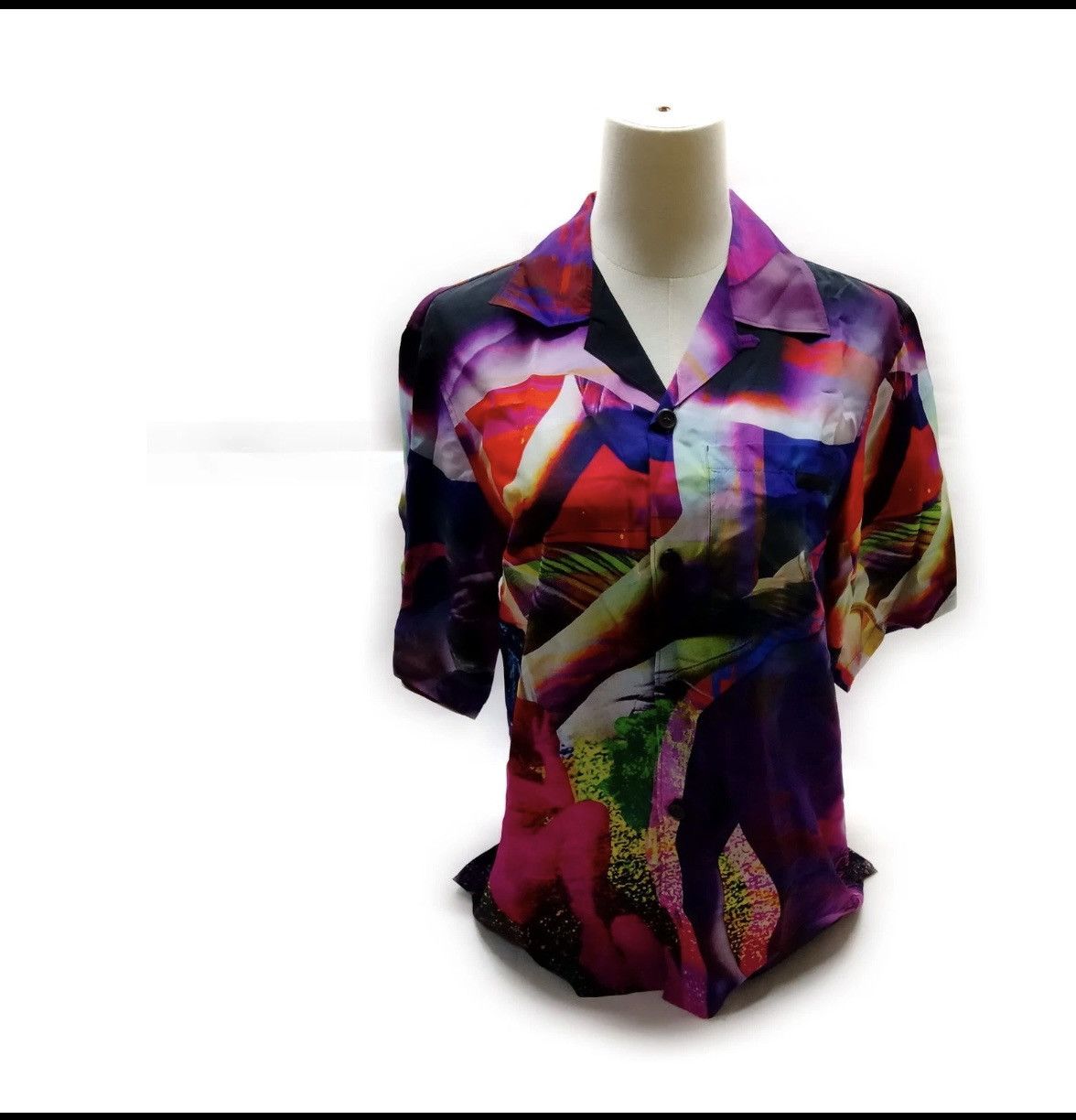 Prada Prada Printed Viscose Short Sleeve Shirt Small Size US S / EU 44-46 / 1 - 1 Thumbnail