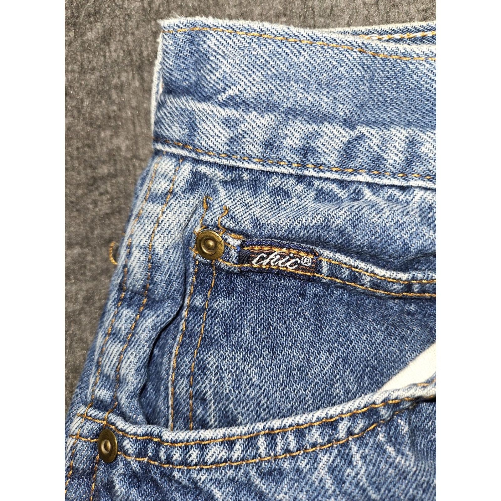 Vintage VINTAGE Chic Jeans Womens 8 Blue Medium Wash High Rise Mom Tapered Relaxed 90s Womens Jeans Size 30" / US 8 / IT 44 - 6 Thumbnail