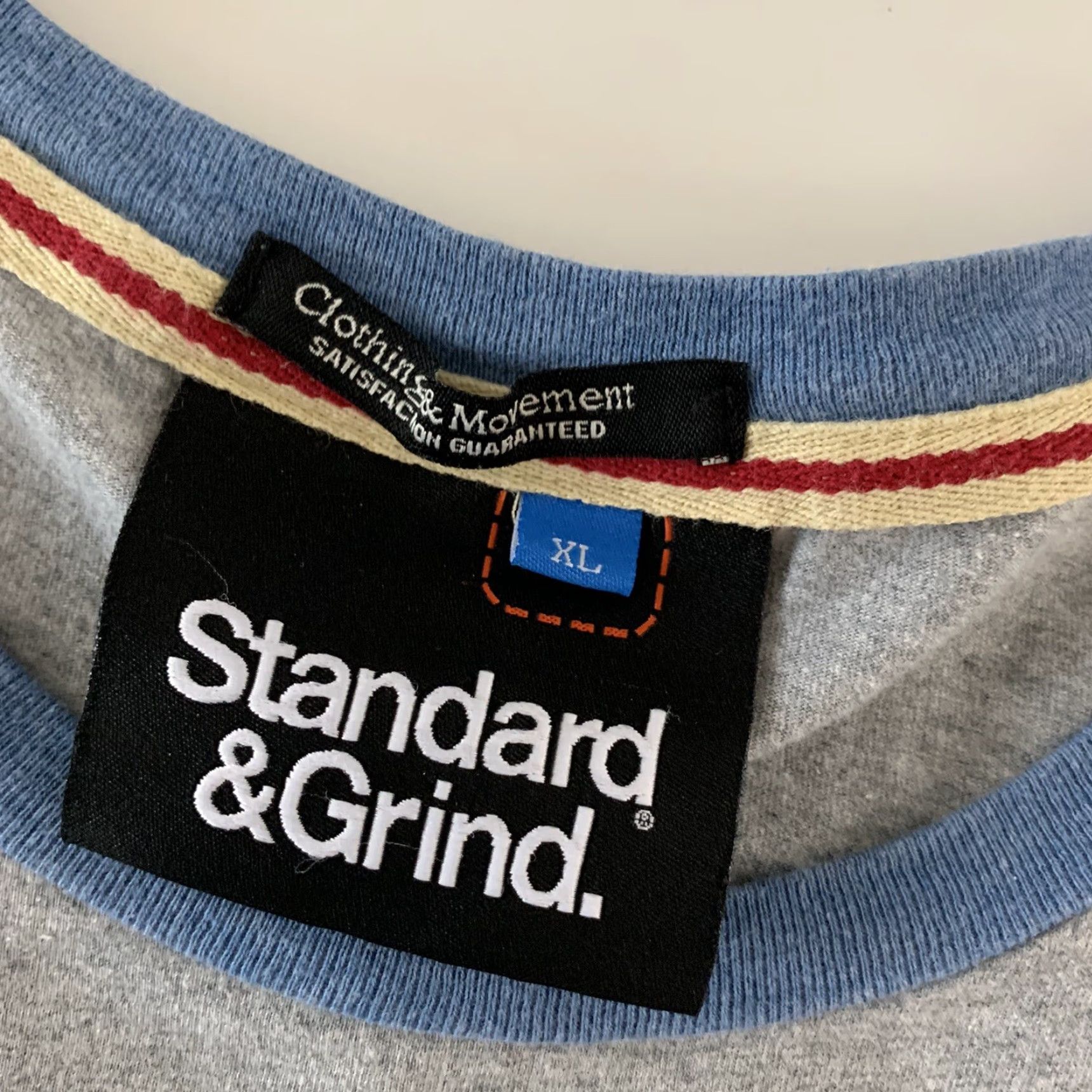 Vintage Standard & Grind T-Shirt Short Sleeve Camo Pocket Gray Blue Mens XL Size US XL / EU 56 / 4 - 2 Thumbnail