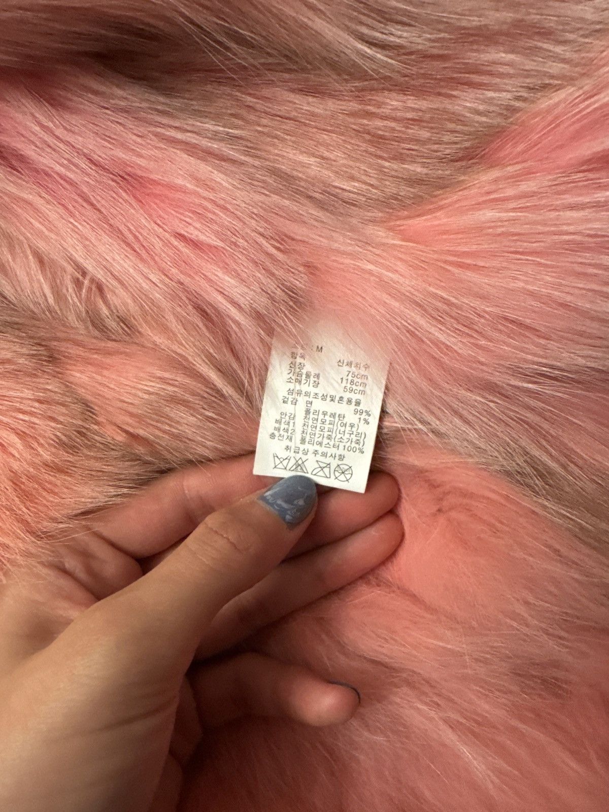 Other Genuine rabbit fur denim jacket Size M / US 6-8 / IT 42-44 - 3 Thumbnail