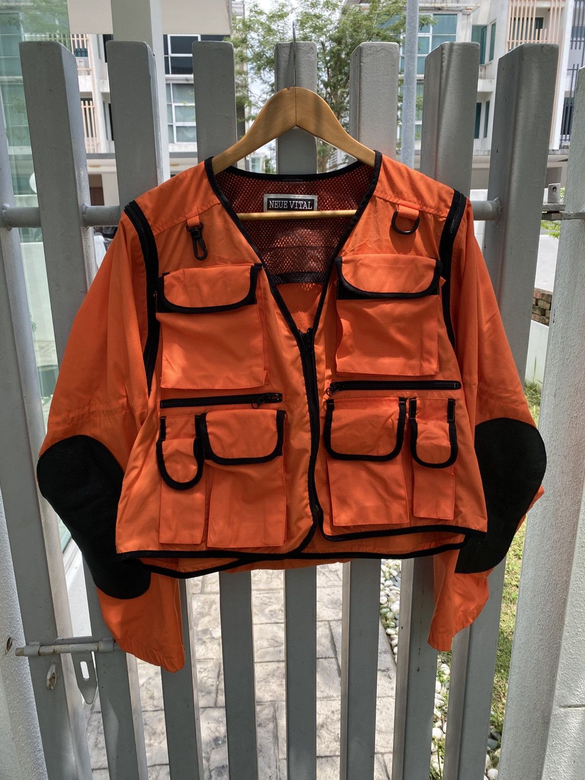 Hysteric Glamour × Issey Miyake × Japanese Brand NEUE VITAL jacket Parachute 6 pocket + backpack nice design Size US M / EU 48-50 / 2 - 16 Thumbnail