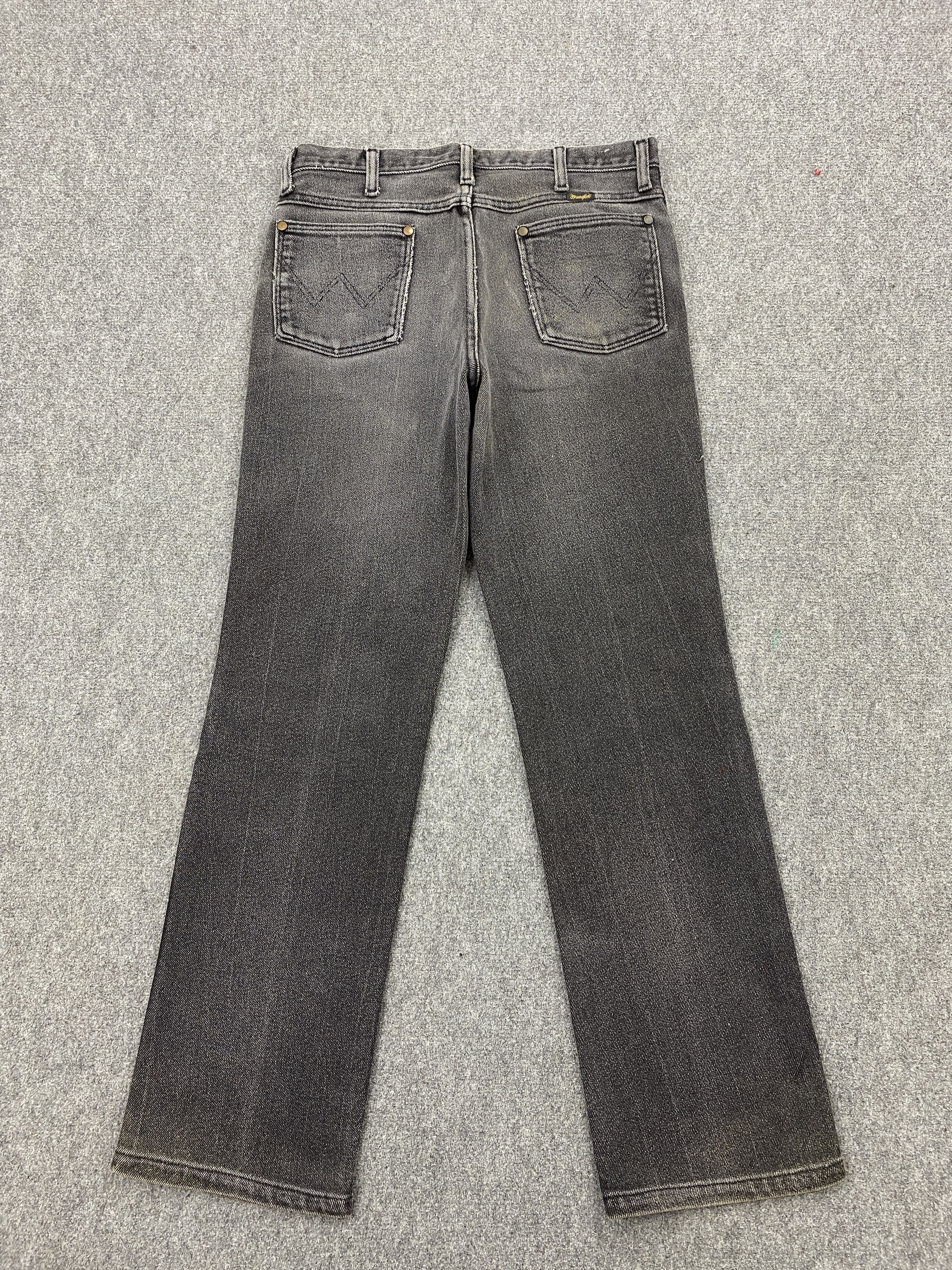 Vintage × Wrangler Vintage Wrangler Faded Black Bootcut Denim Jeans Size US 31 - 3 Thumbnail