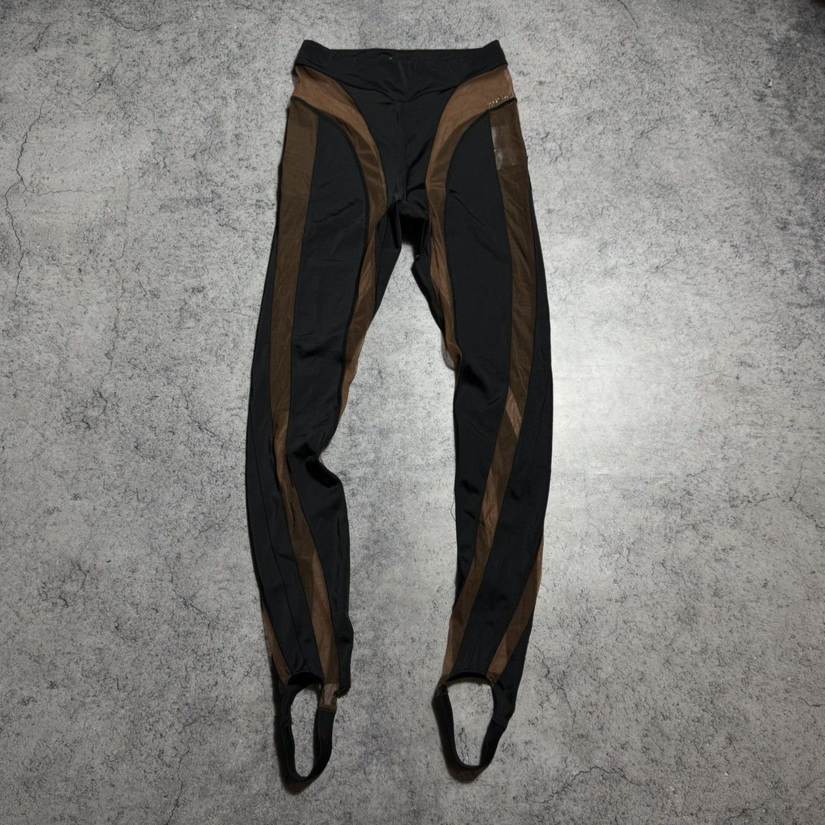 H&M × Mugler Rare Mugler H&M Mesh Panel Stirrup Leggings Size 28" / US 6 / IT 42 - 1 Thumbnail