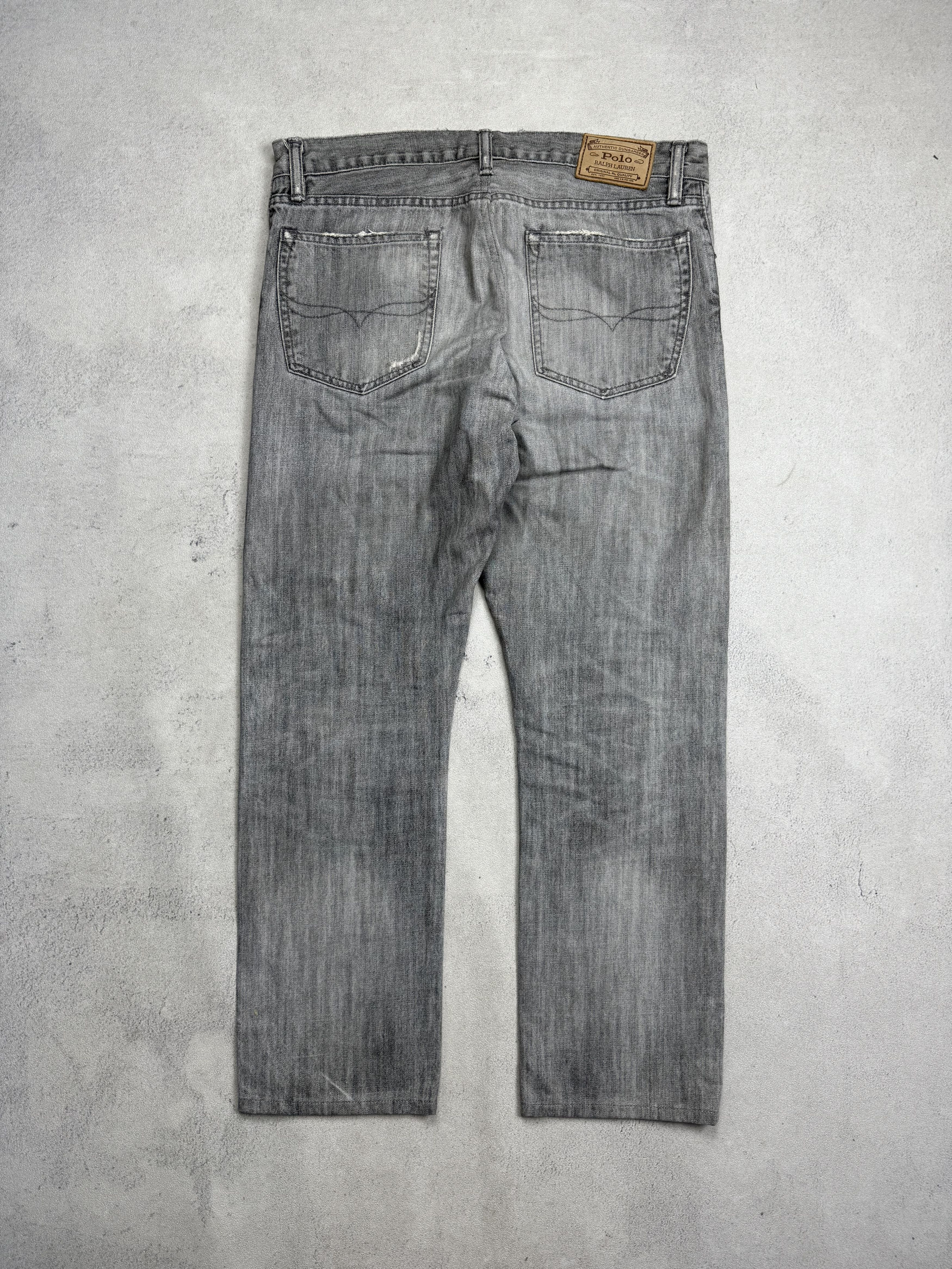Polo Ralph Lauren Polo Ralph Lauren Denim Slim Straight Pants Faded Whiskers Size US 34 / EU 50 - 2 Thumbnail