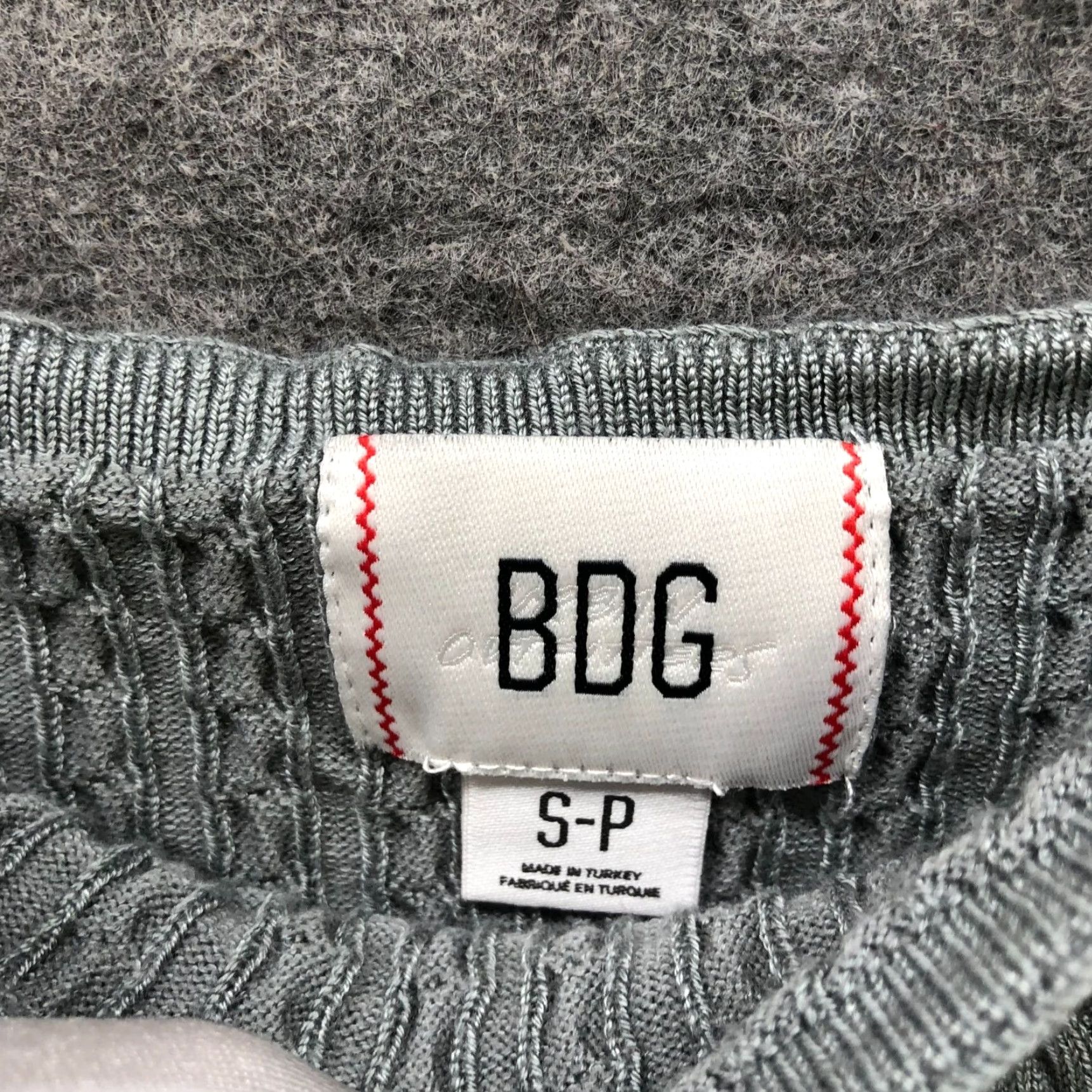 Urban Outfitters BDG Urban Outfitter Cable Knit Sweater Cami S Gray Stretch Square Neck Womens Size S / US 4 / IT 40 - 5 Thumbnail