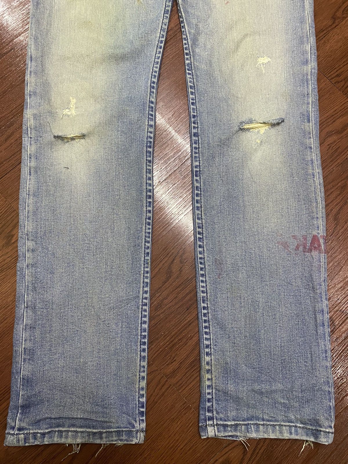 Other Vintage Diesel Faded Wash Distressed Denim Slim Jeans Size US 30 / EU 46 - 5 Thumbnail