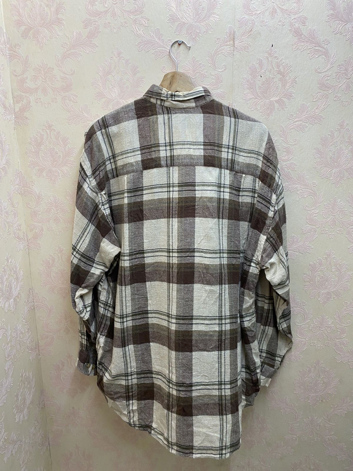 Japanese Brand × Vintage Vintage Miracle Clare Plaid Tartan Flannel Shirt Size US L / EU 52-54 / 3 - 7 Thumbnail