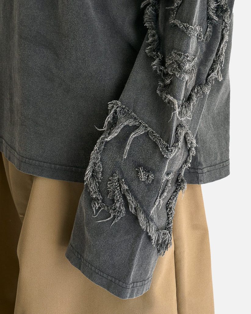 Acne Studios o1s1v1r1oon0825 Distressed Long Sleeve in Faded Black Size US L / EU 52-54 / 3 - 5 Thumbnail