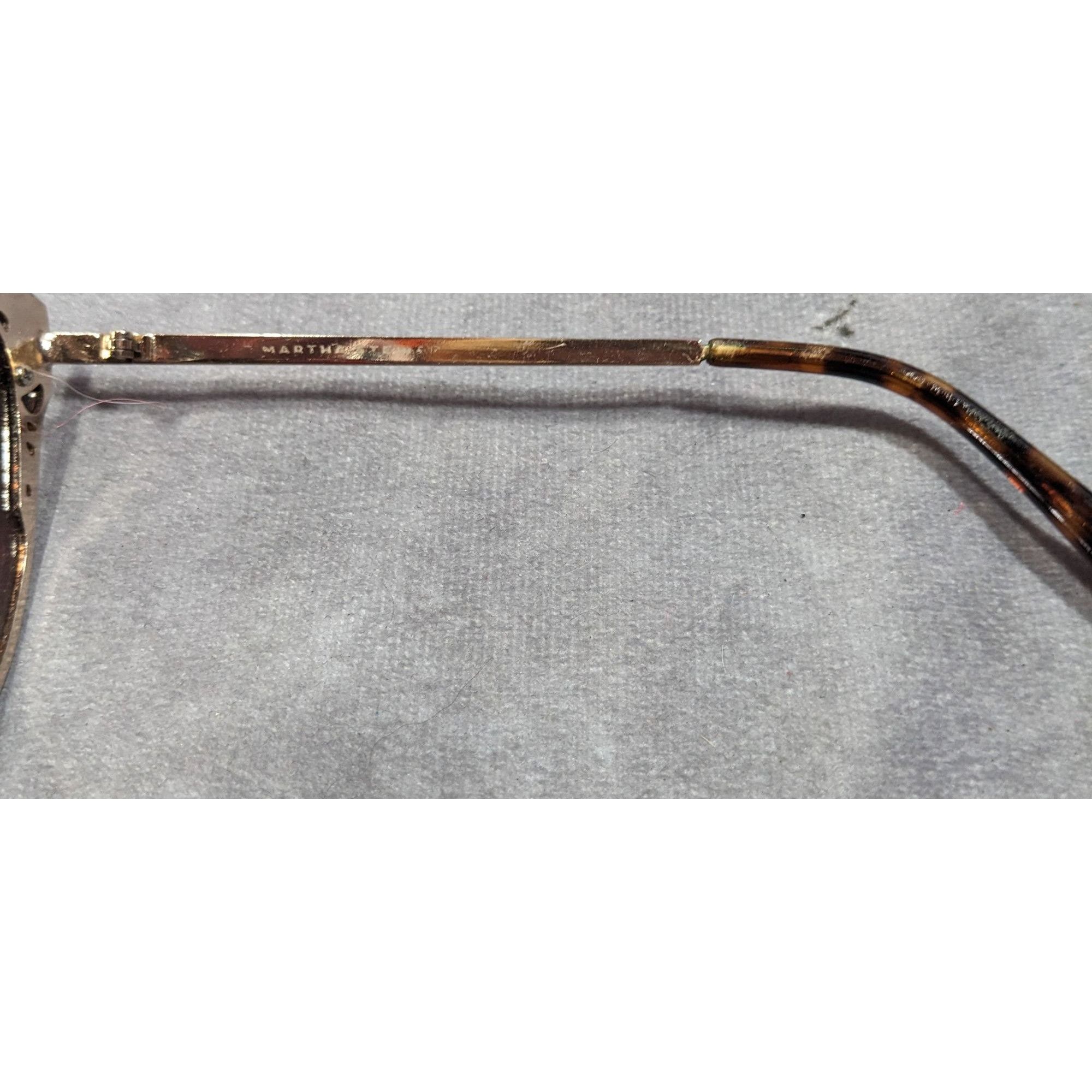 Other Martha Stewart Retro Cateye Brown And Gold Tone Sunglasses Size ONE SIZE - 6 Thumbnail