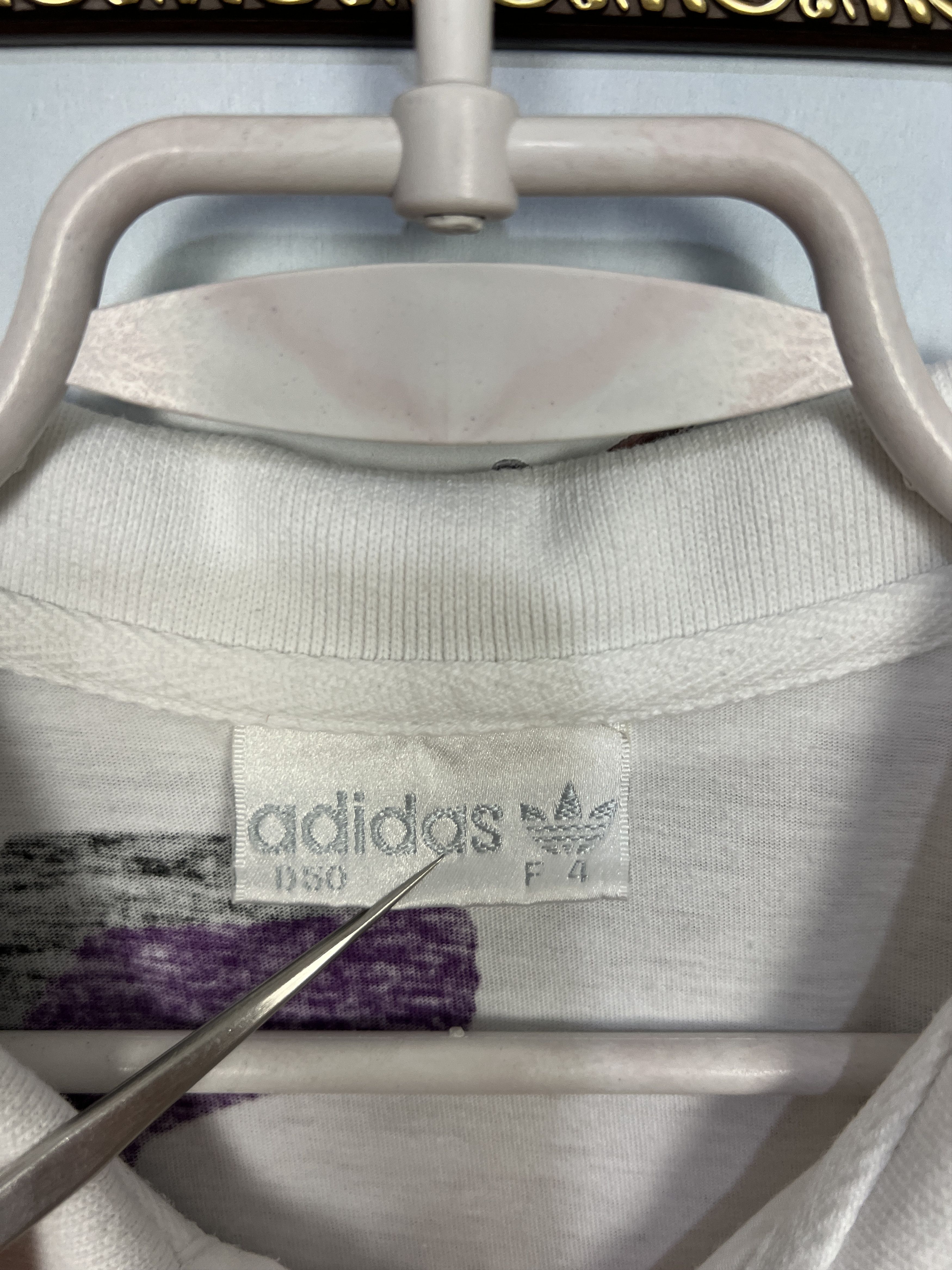 Vintage Vintage 90's Adidas ATP Tour Tennis Polo Shirt White Mens Size US M / EU 48-50 / 2 - 8 Thumbnail