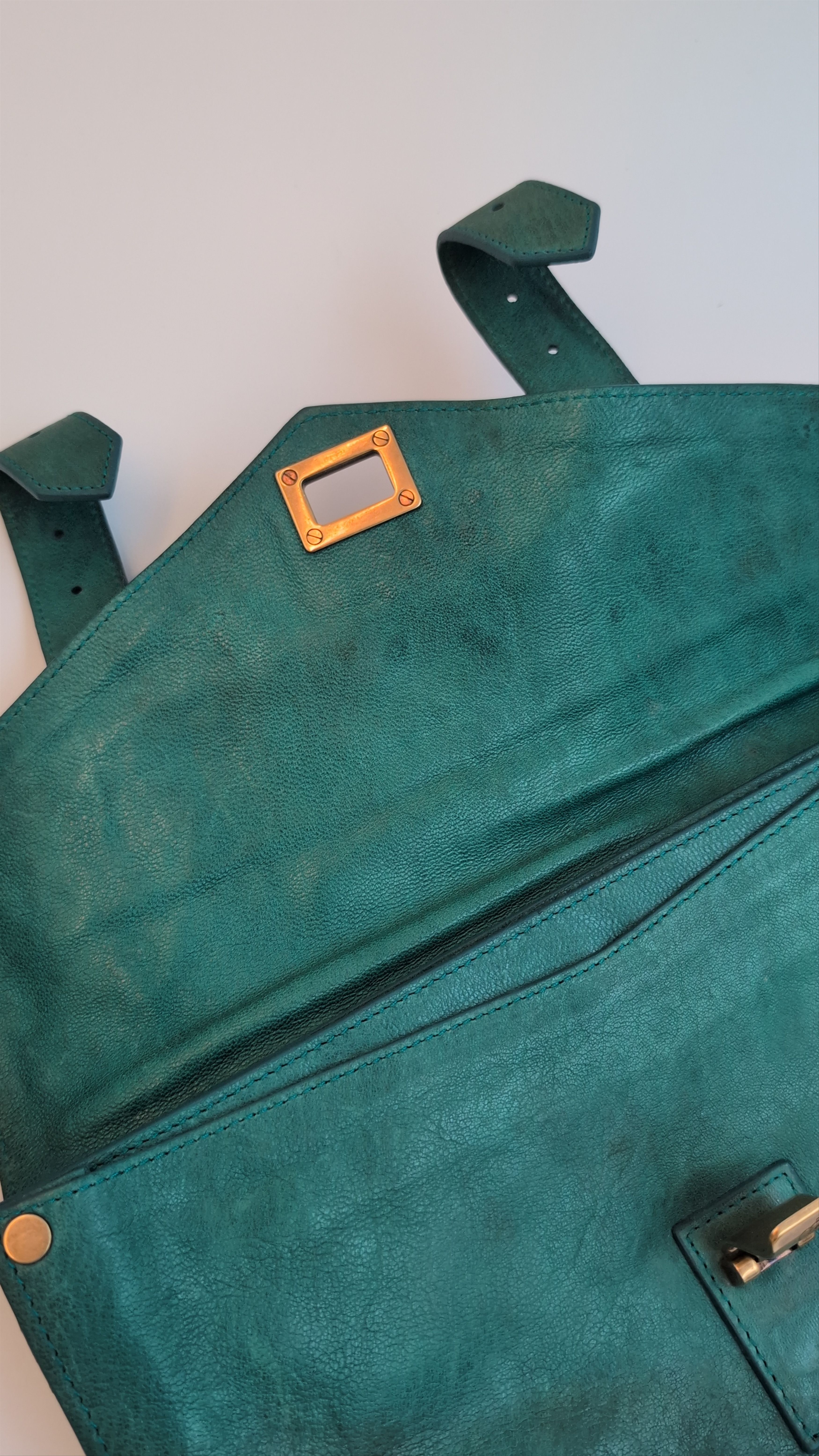 Proenza Schouler Teal PS1 Clutch Size ONE SIZE - 7 Thumbnail