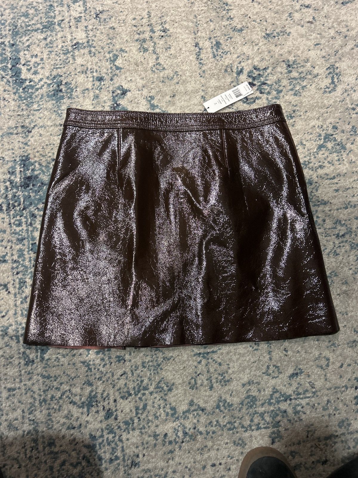 Theory Theory Leather Mini Skirt Size 27" / US 4 / IT 40 - 2 Thumbnail