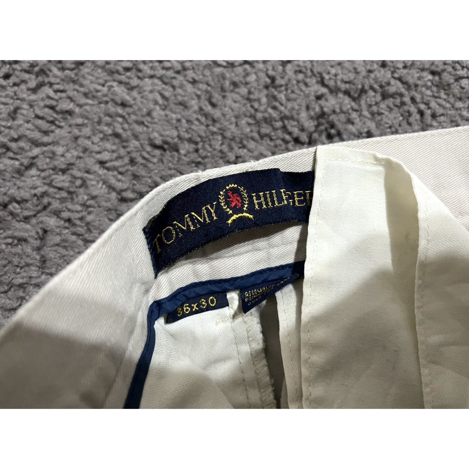 Tommy Hilfiger Tommy Hilfiger Mens Beige Pleated Straight Leg Dress Pants Size 36x30 Size US 36 / EU 52 - 6 Thumbnail