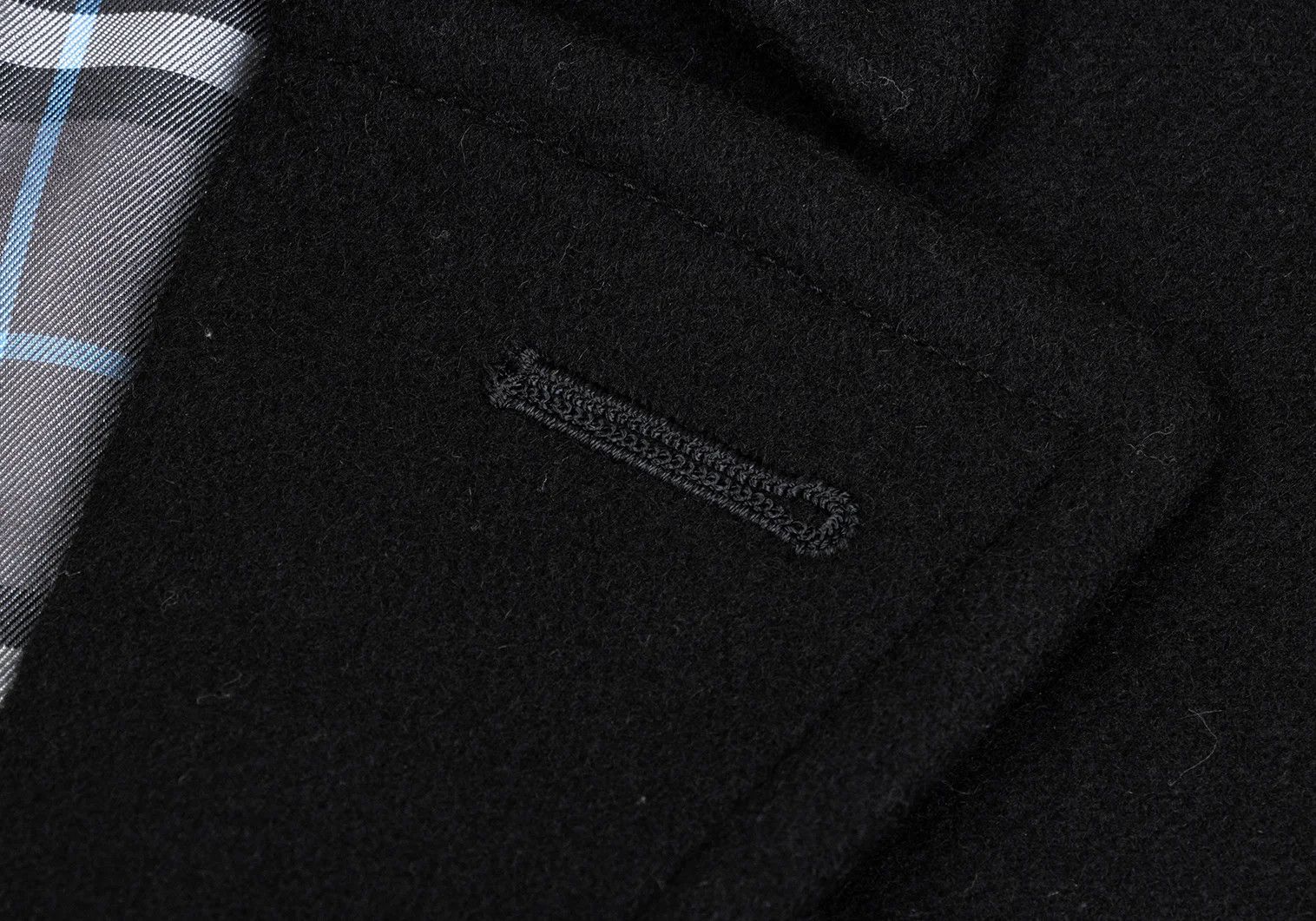 Burberry Cashmere Blend Wool Nylon Melton Half Coat in Black, L Size US XXS / EU 40 - 4 Thumbnail