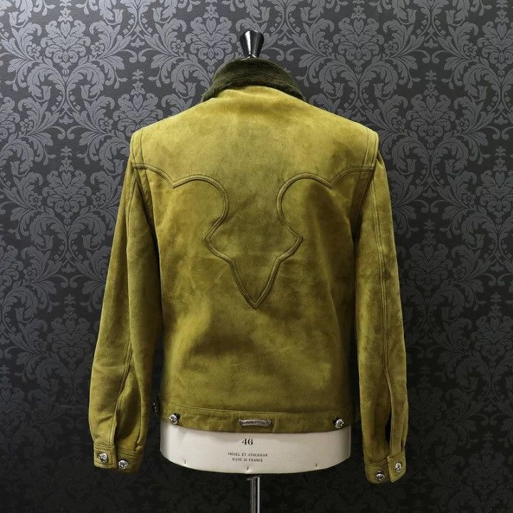 Chrome Hearts Chrome Hearts Cross Button Suede Jacket Size US S / EU 44-46 / 1 - 3 Thumbnail