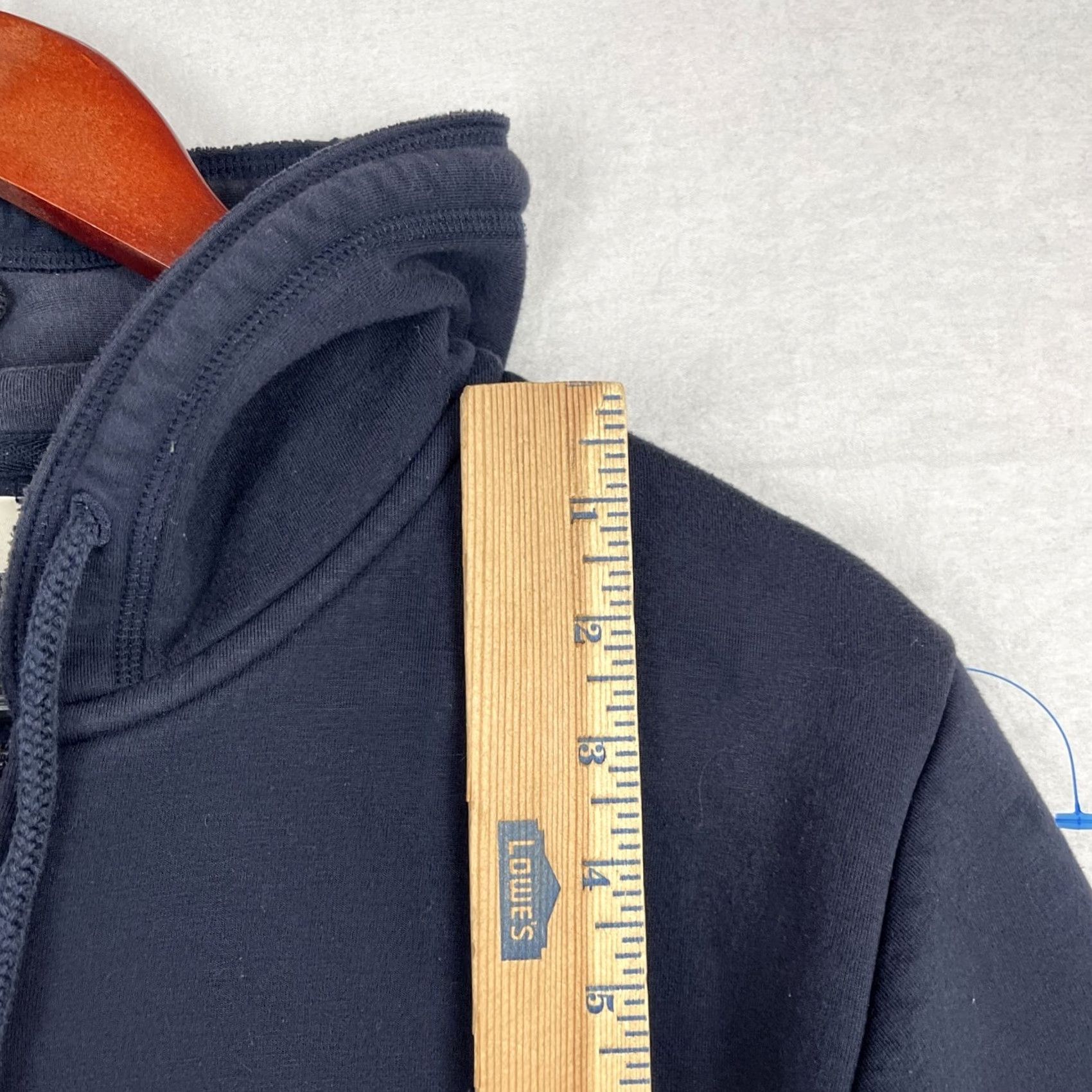 Zadig & Voltaire Zadig & Voltaire Hoodie Womens Large Navy Blue Full Zip Sweater Long Sleeve Size L / US 10 / IT 46 - 6 Thumbnail