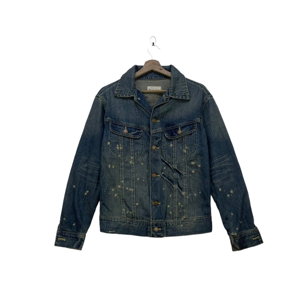 Japanese Brand Japanese Brand Ungrid Splashes Painted Denim Trucker Size M / US 6-8 / IT 42-44 - 1 Thumbnail