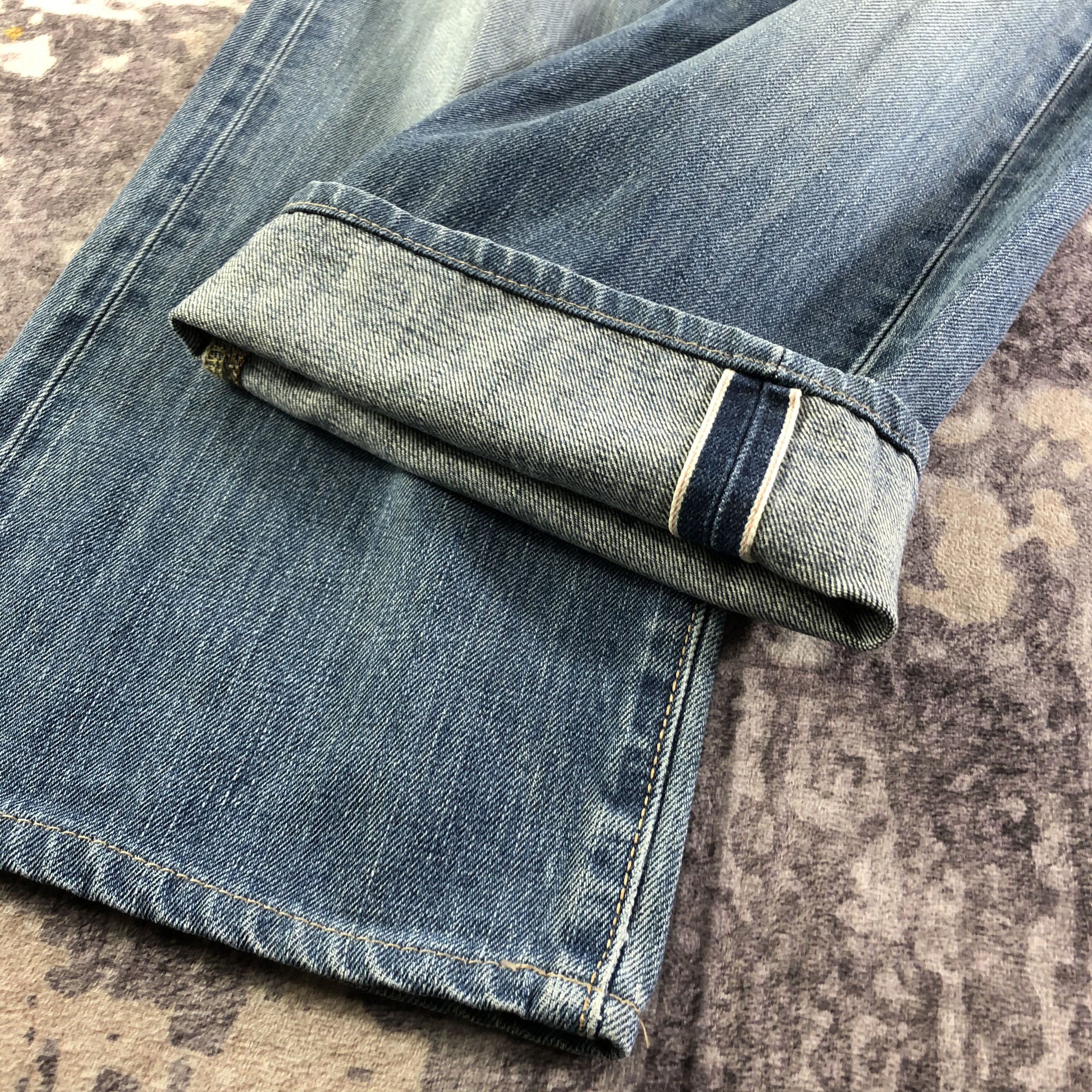 Edwin Vintage Blue Wash Edwin 505 Selvedge Jeans-JM3653 Size US 30 / EU 46 - 6 Thumbnail
