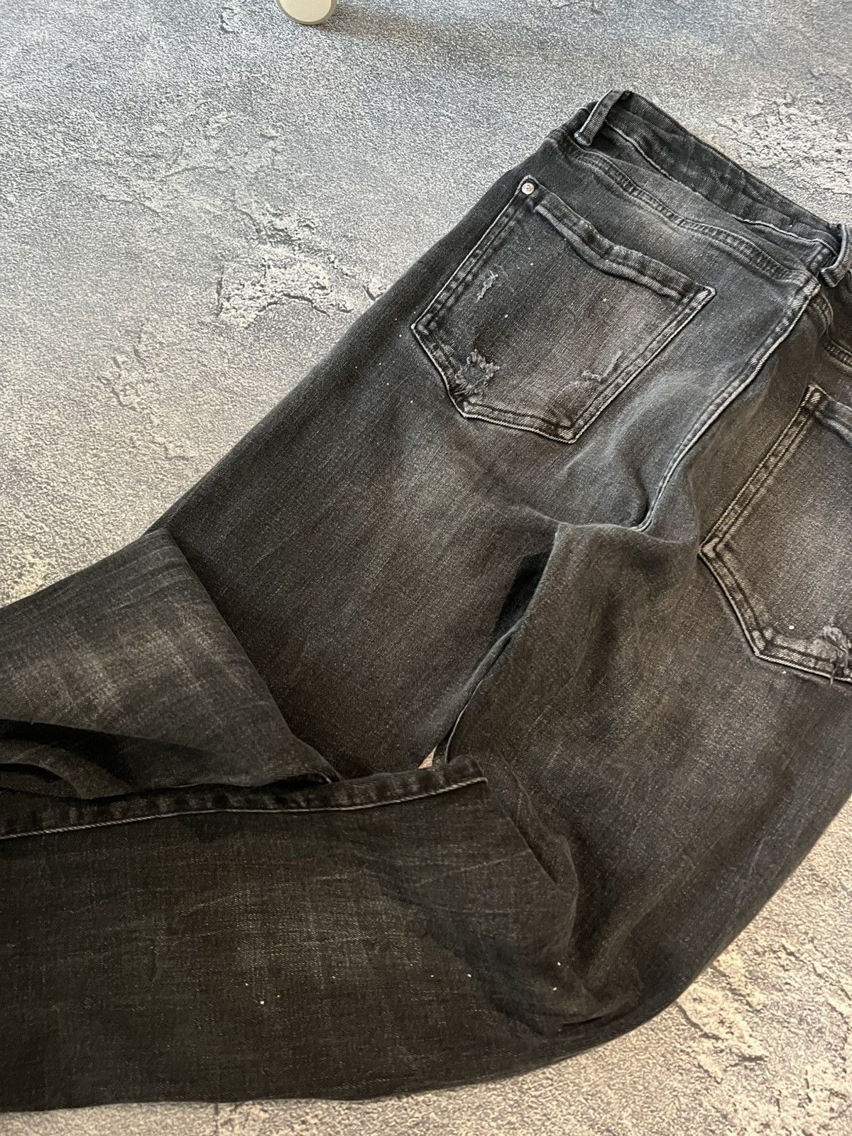 Vintage RARE Vintage Skinny Relaxed Drip Jean Swag Style Size US 31 - 2 Thumbnail