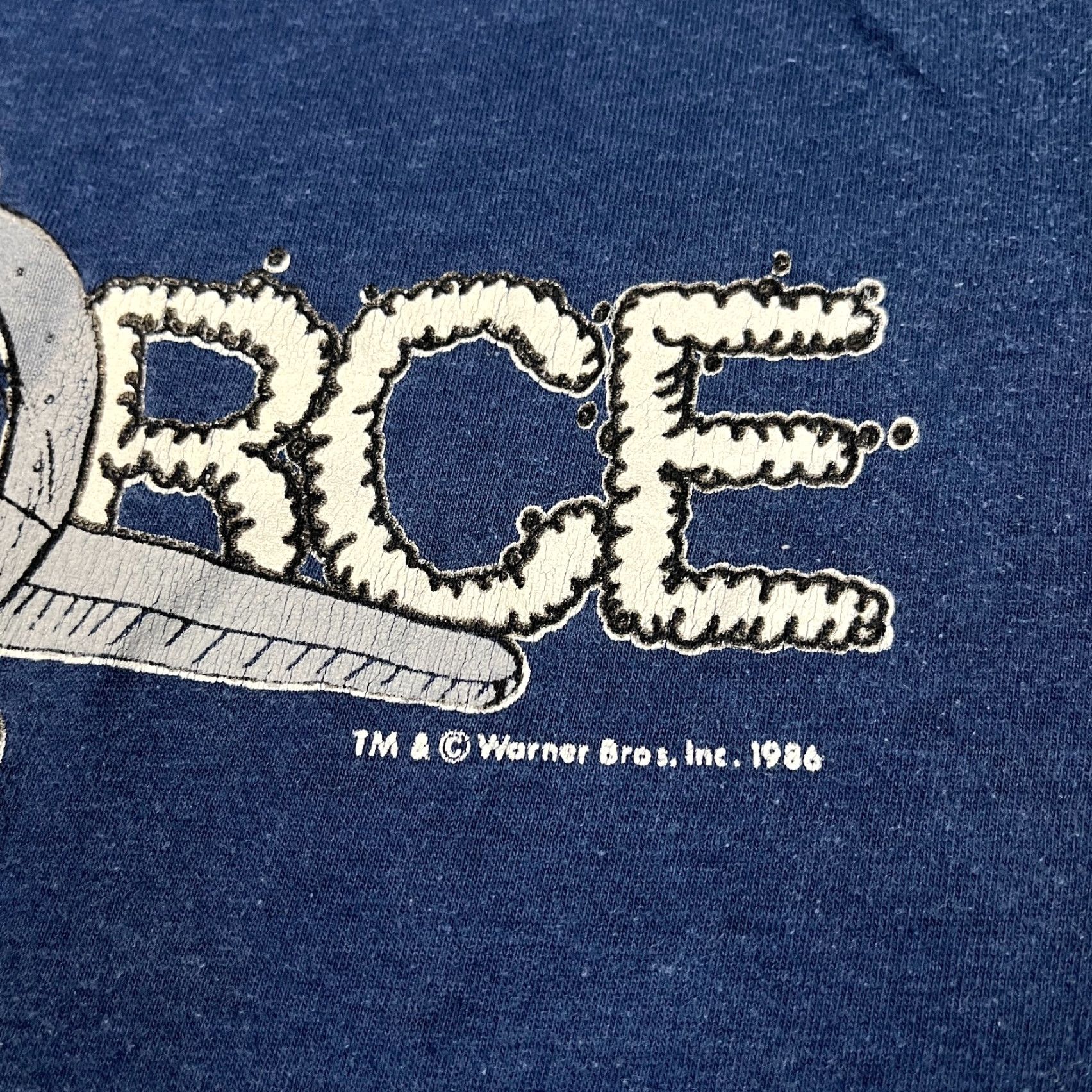 Vintage VTG 80s USAF Air Force Shirt Adult S Blue Warner Bros Daffy Duck Single Stitch Mens Short Sleeve Crew Neck Graphic Print Logo Classic 80s Size US S / EU 44-46 / 1 - 3 Thumbnail