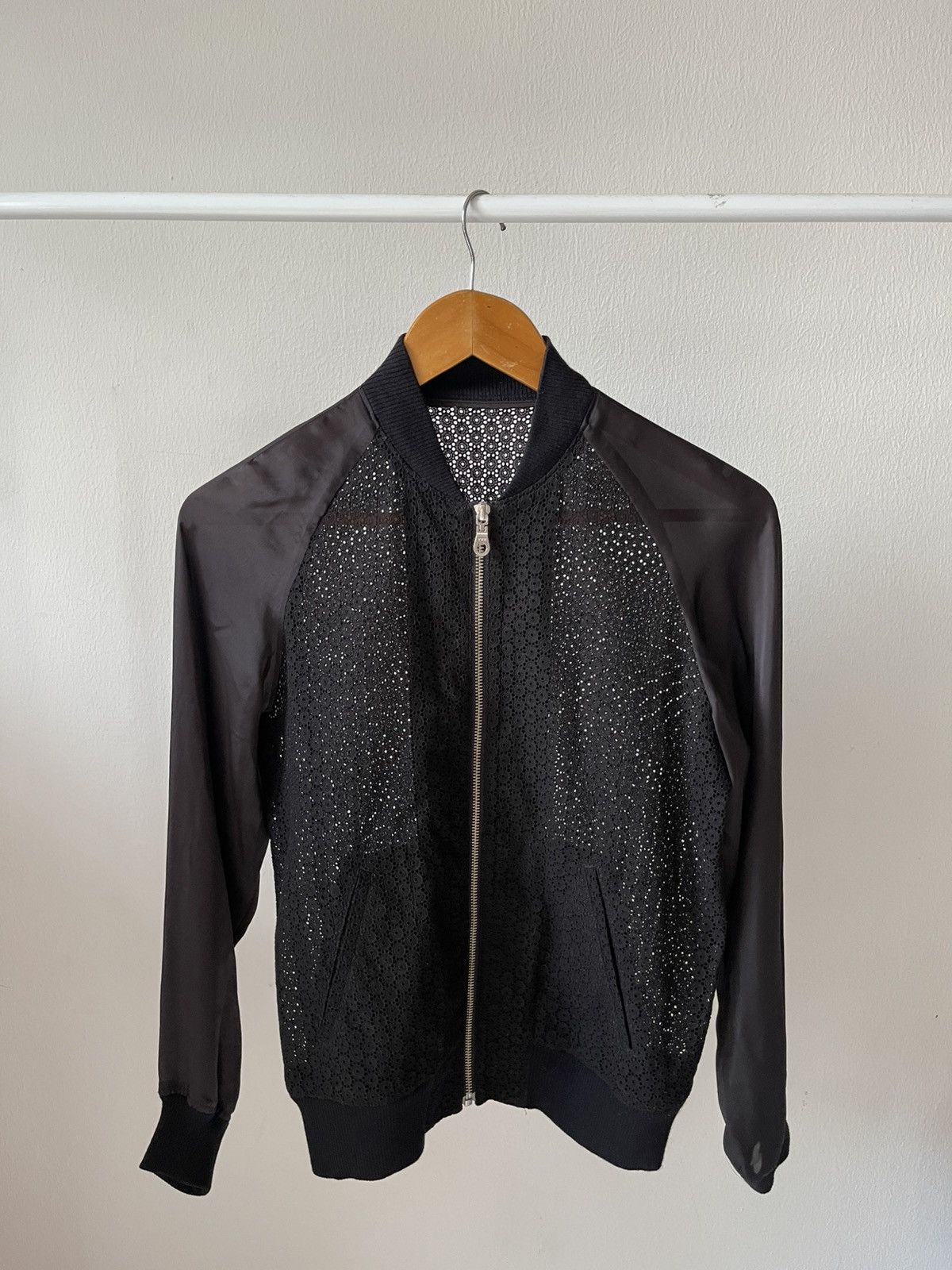 JOHN LAWRENCE SULLIVAN 2000s JohnLawrencesulivan Mesh Bomber Jacket Size US XS / EU 42 / 0 - 1 Thumbnail