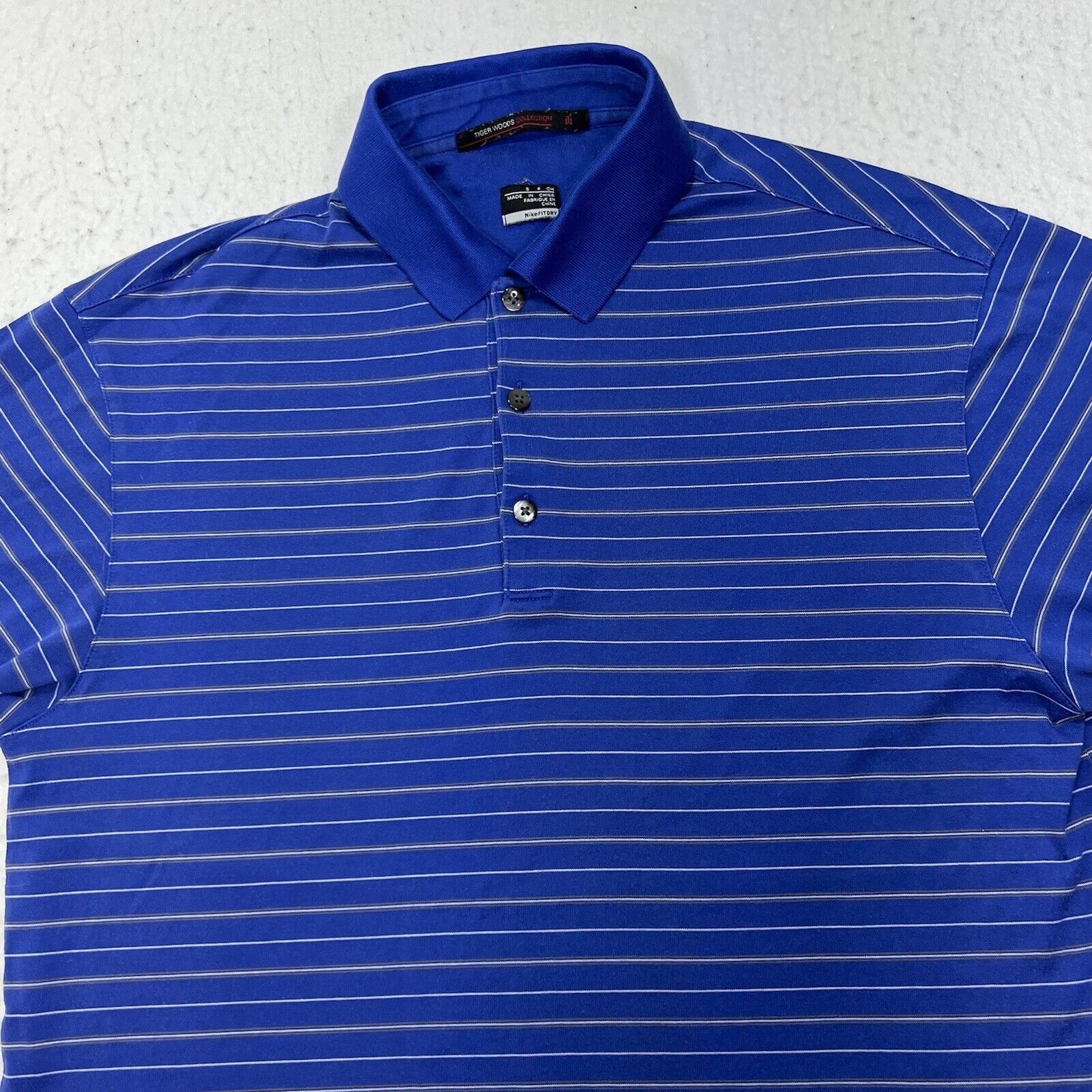 Nike Vintage Nike Tiger Woods Collection Men's Small Blue Polo Size US S / EU 44-46 / 1 - 2 Thumbnail
