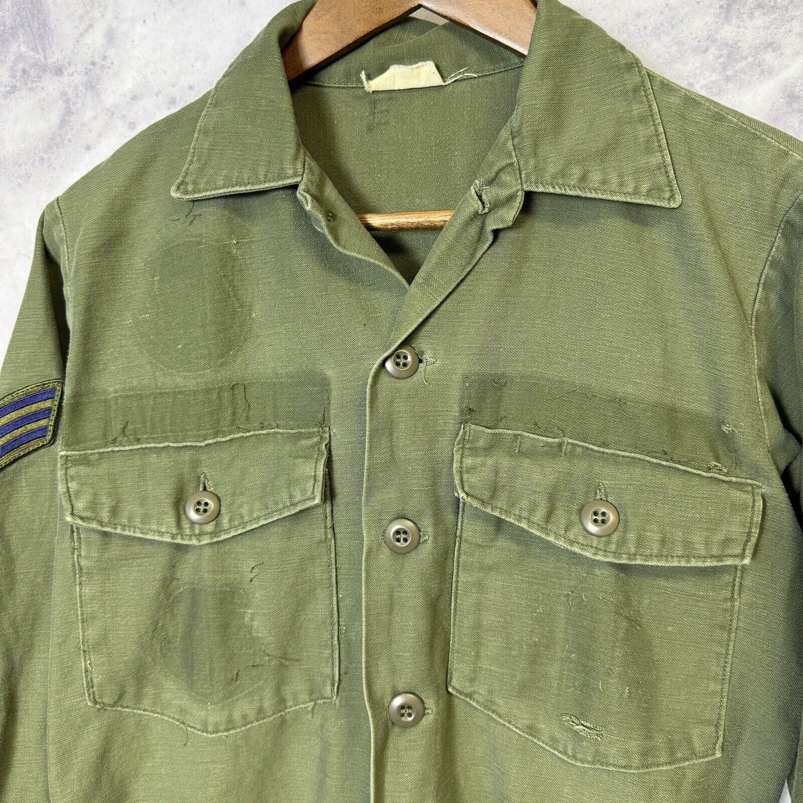 Vintage Vintage OG-107 Sateen Military Shirt Mens Medium Green Butto Size US M / EU 48-50 / 2 - 3 Thumbnail
