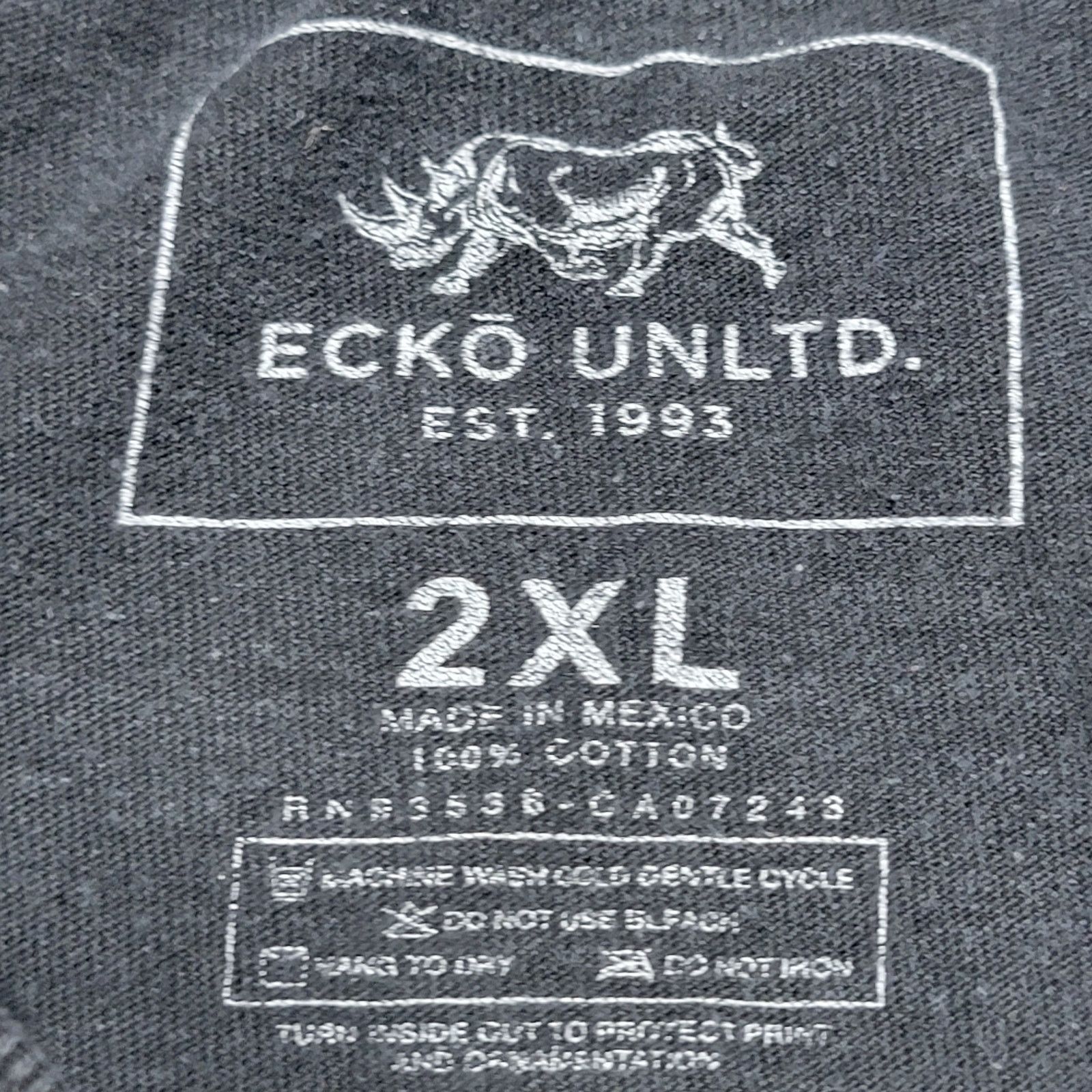 Ecko Unltd. Ecko Unltd Black Tee Camo Rhino - Size 2XL Size US XXL / EU 58 / 5 - 4 Thumbnail