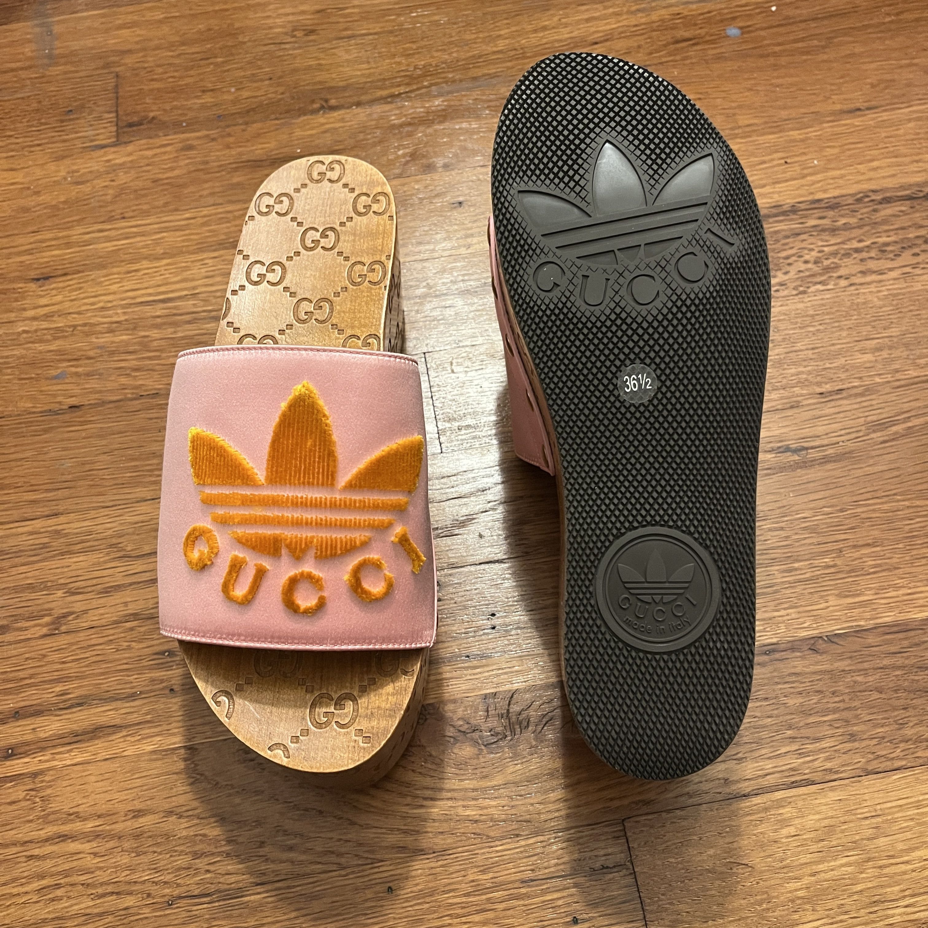 Adidas × Gucci Gucci x Adidas Platforms/Clogs Size US 6 / IT 36 - 4 Thumbnail