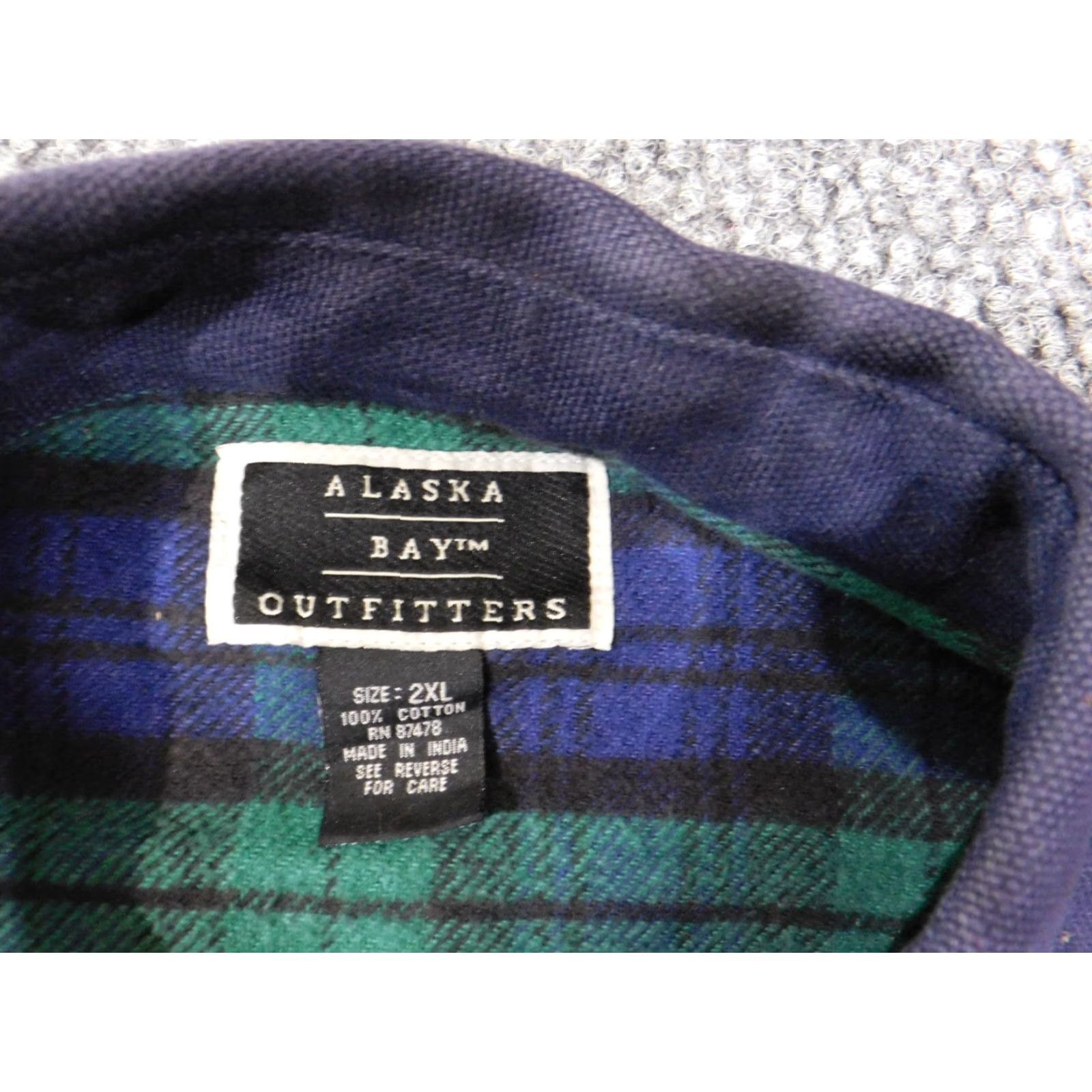 Vintage Alaska Jacket Mens 2XL Blue Canvas Lined Button Up Casual Military Style Vintage No 90s Inspired Size US XXL / EU 58 / 5 - 5 Thumbnail
