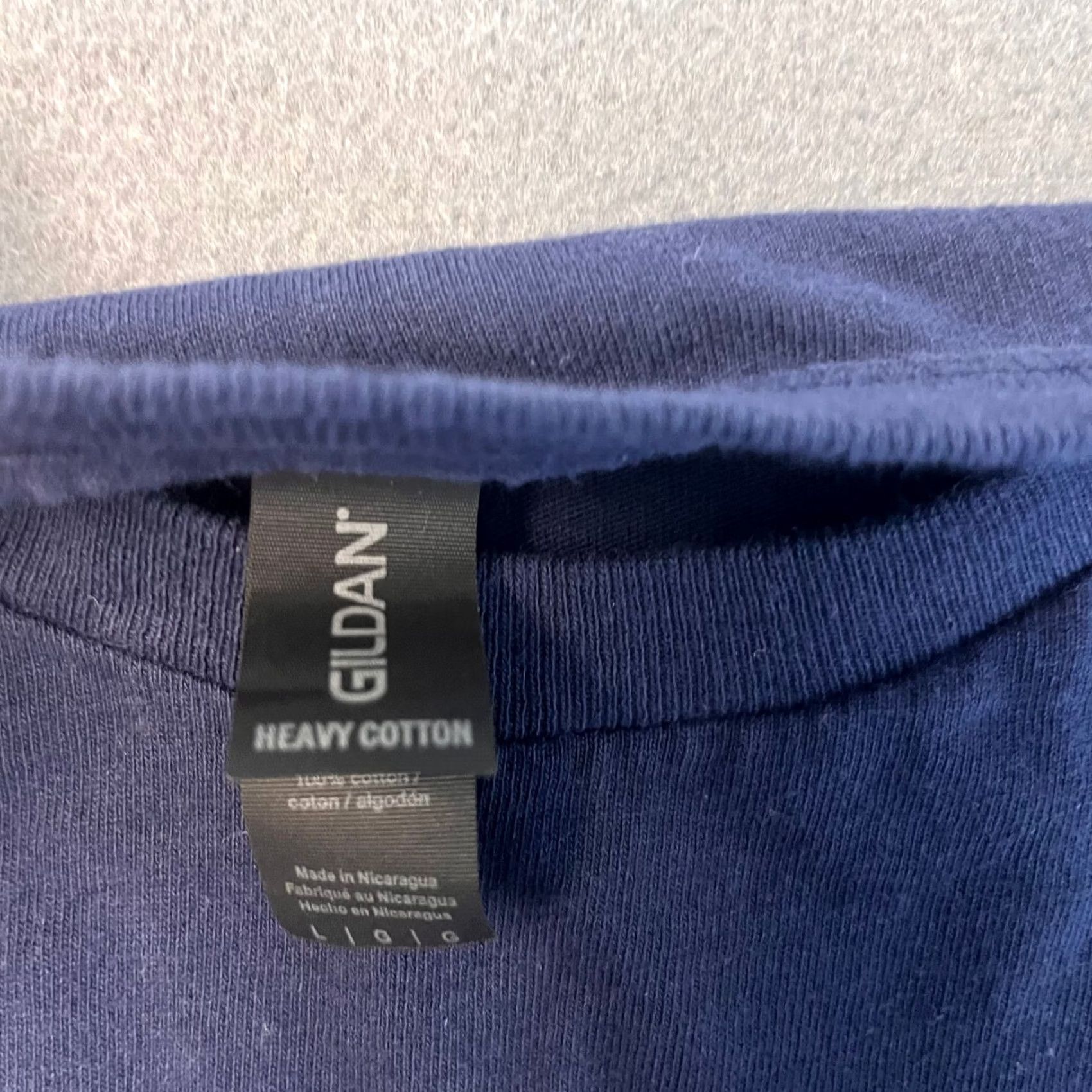 Gildan Gildan Mens Large Premium Short Sleeve Heavy Cotton Midnight Navy Casual T-Shirt Size US L / EU 52-54 / 3 - 3 Thumbnail