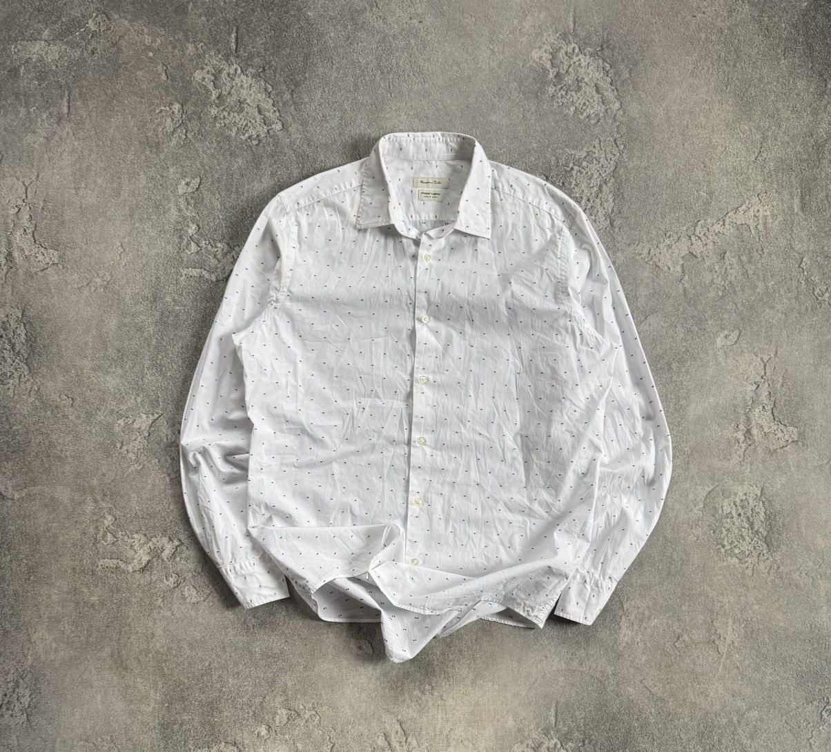 Massimo Dutti Massimo Dutti L printed dotted shirts button up long sleeve Size US L / EU 52-54 / 3 - 1 Thumbnail