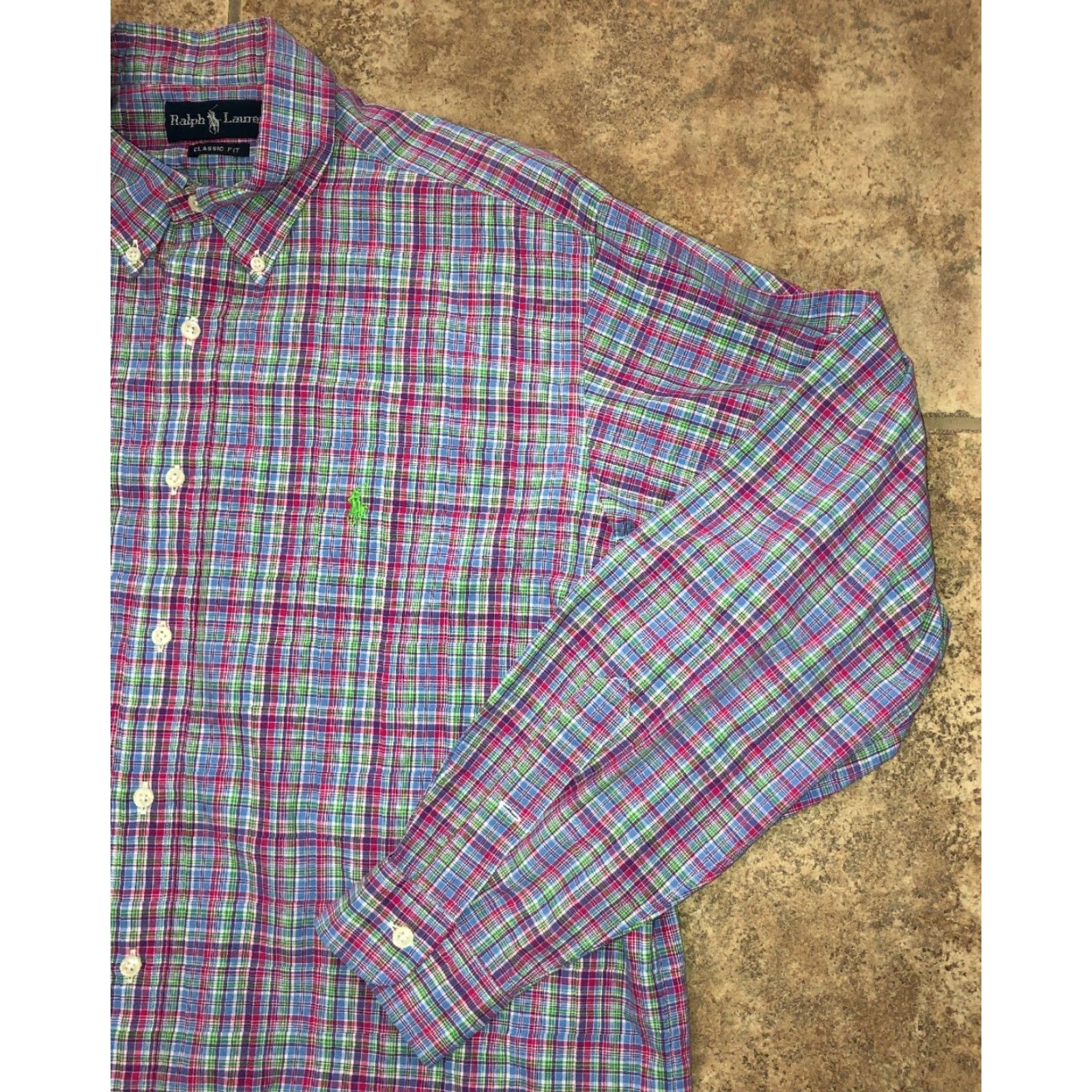 Ralph Lauren Ralph Lauren Mens Plaid Classic Fit Long Sleeve Button Front Shirt L Multicolor Button-Up Shirts Mens Size US L / EU 52-54 / 3 - 2 Thumbnail
