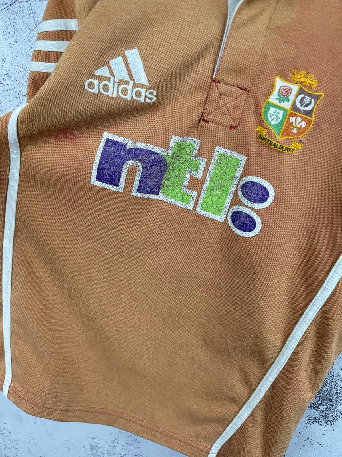 Adidas × Vintage Classic Rugby Shirts 2001 British Irish Vintage Old jersey Size US M / EU 48-50 / 2 - 11 Thumbnail
