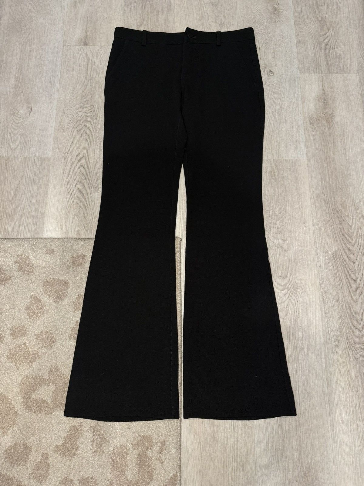 Balmain s/s 2022 wide leg wool flared dress pants!! Size US 32 / EU 48 - 1 Thumbnail