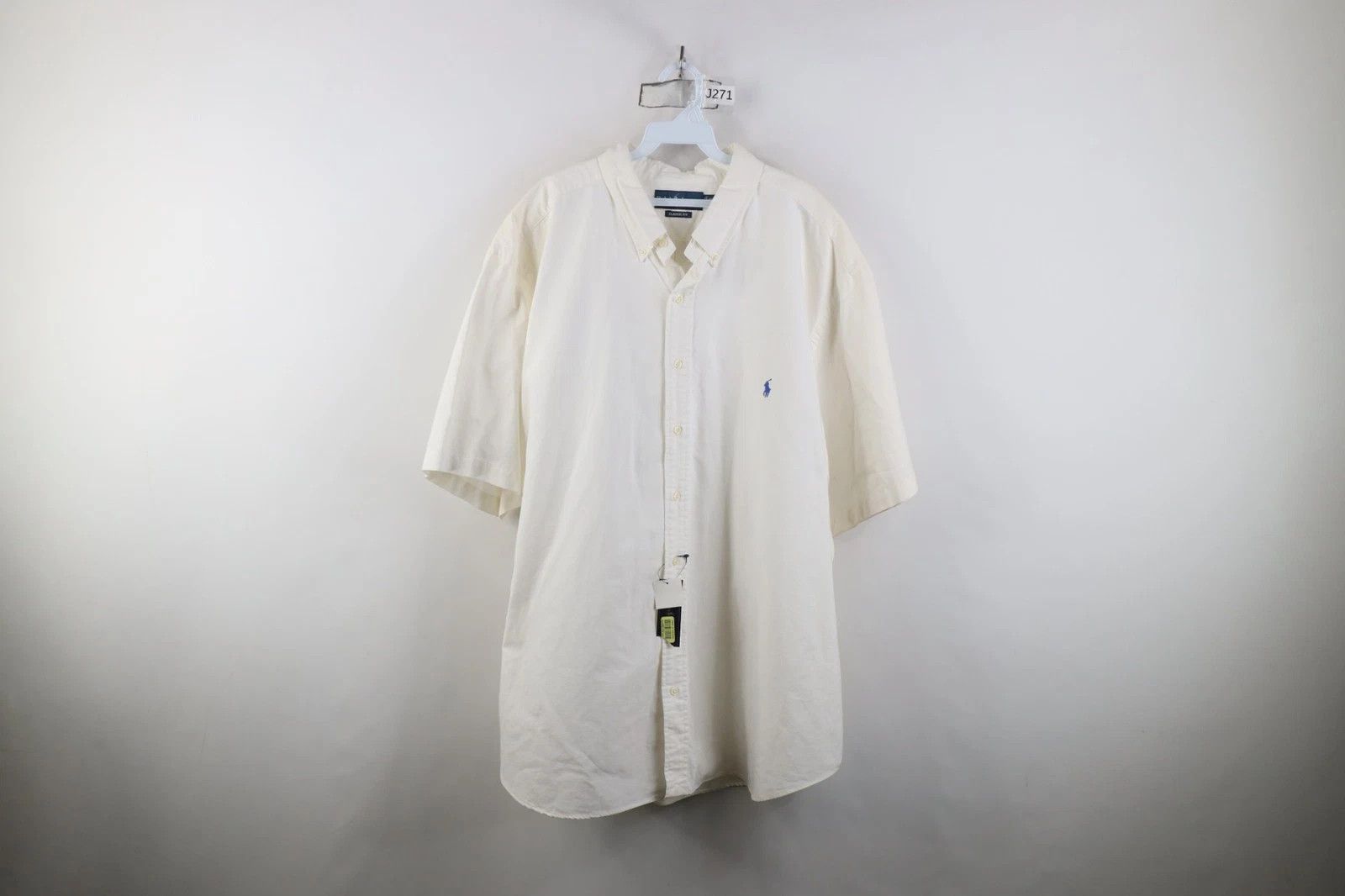 Ralph Lauren Deadstock Vintage Ralph Lauren Short Sleeve Collared Shirt Size US XXL / EU 58 / 5 - 1 Thumbnail