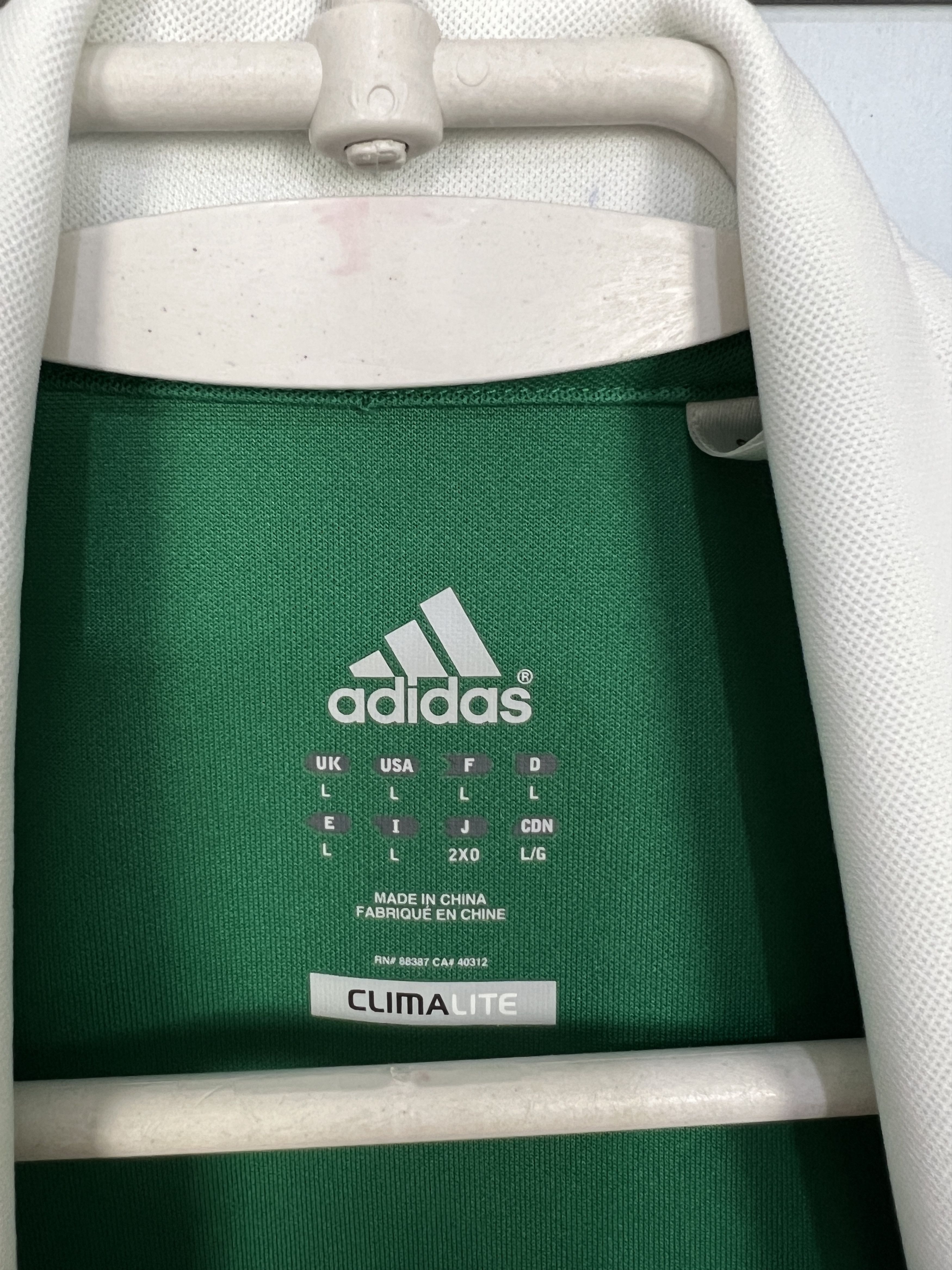 Adidas Northern Ireland football shirt Soccer Long Sleeve McClean Size US L / EU 52-54 / 3 - 6 Thumbnail