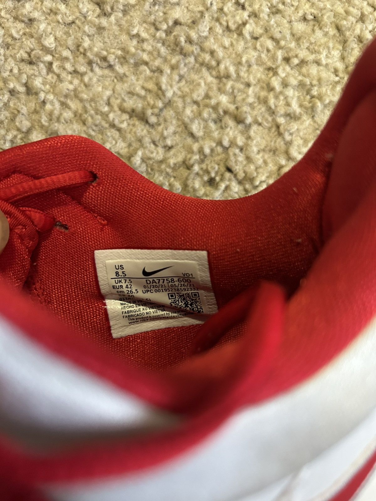 Nike Nike PG 5 TB University Red Size 8.5 Size US 8.5 / EU 41-42 - 8 Thumbnail