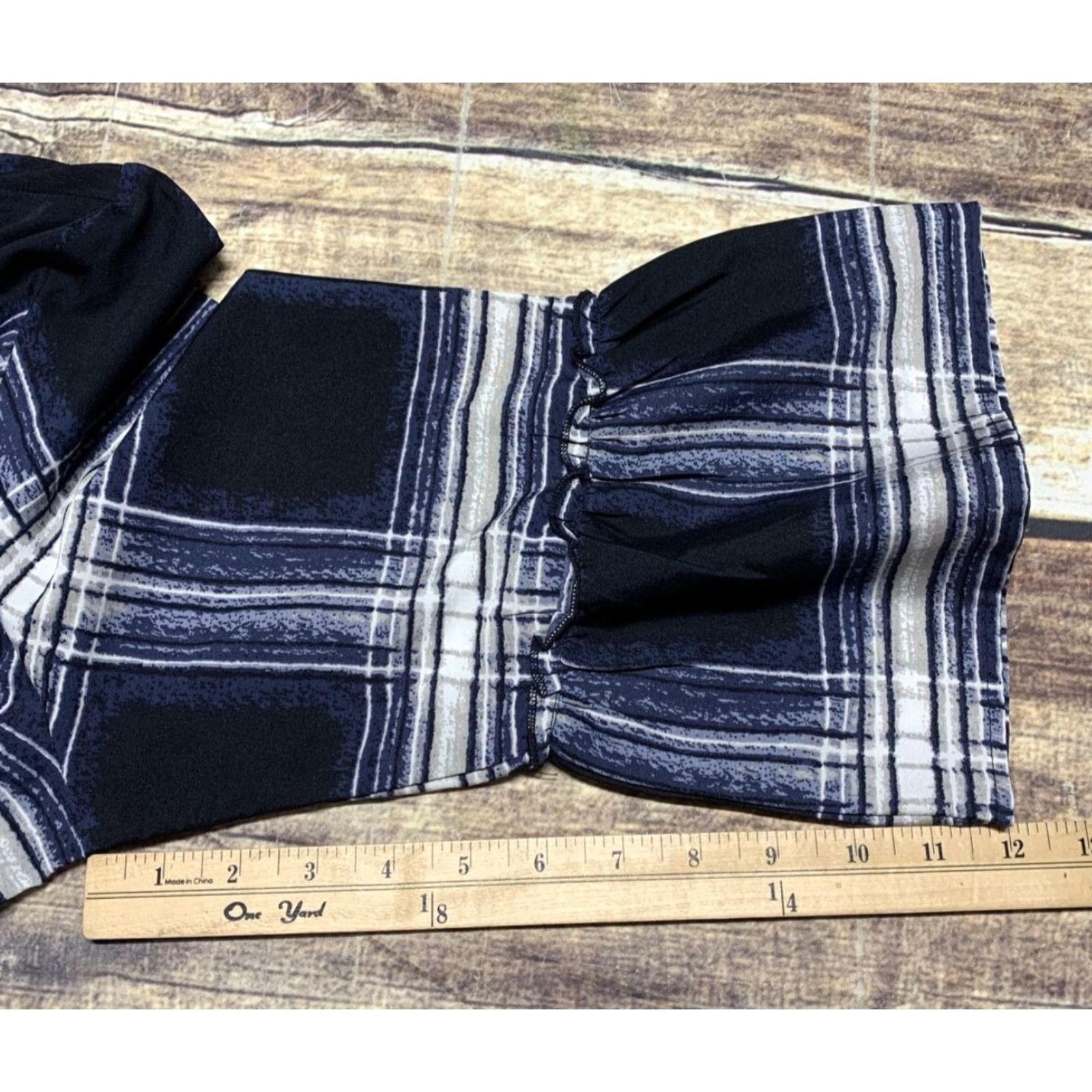 Vintage Hanna Blouse Blue White 3/4 Sleeve Bell 3" Side Slits L Womens Tunic Shirt Style Casual Vintage: No, Relaxed Fit (if allowed) Size L / US 10 / IT 46 - 5 Thumbnail