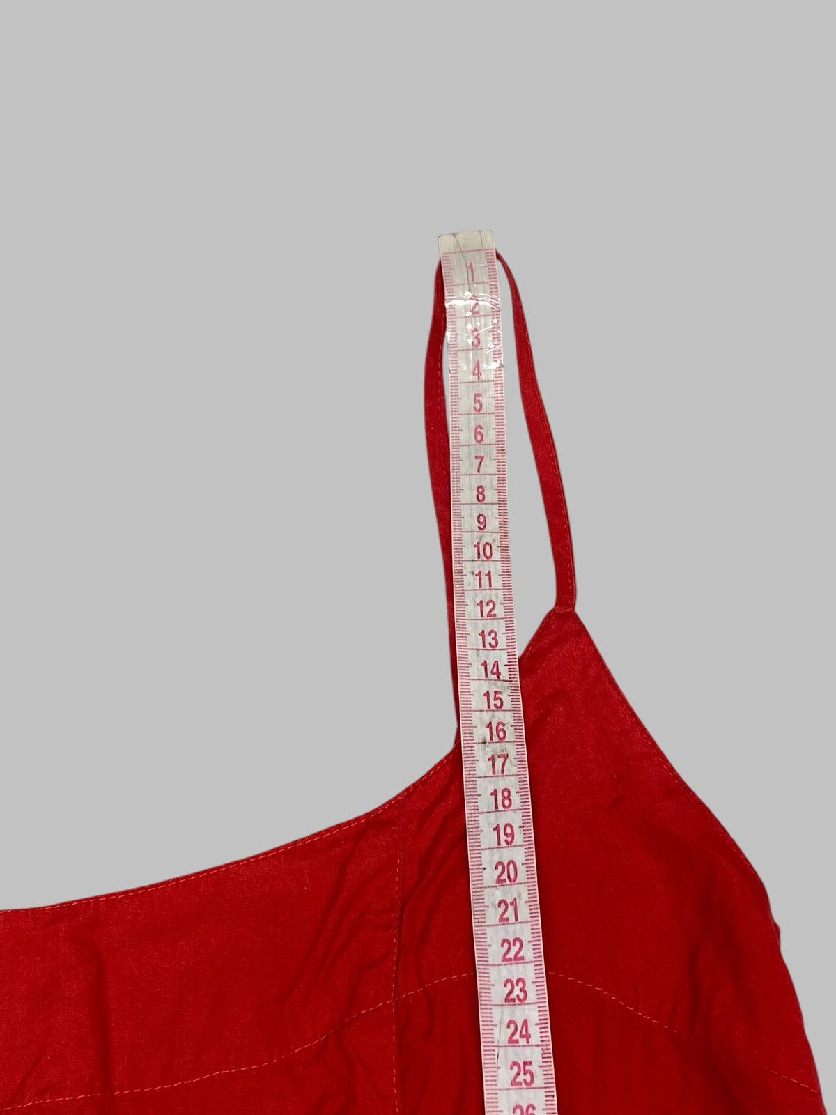 Katharine Hamnett London Vintage 1980s Katharine Hamnett Hot Red Bustier Dress Size M / US 6-8 / IT 42-44 - 18 Thumbnail