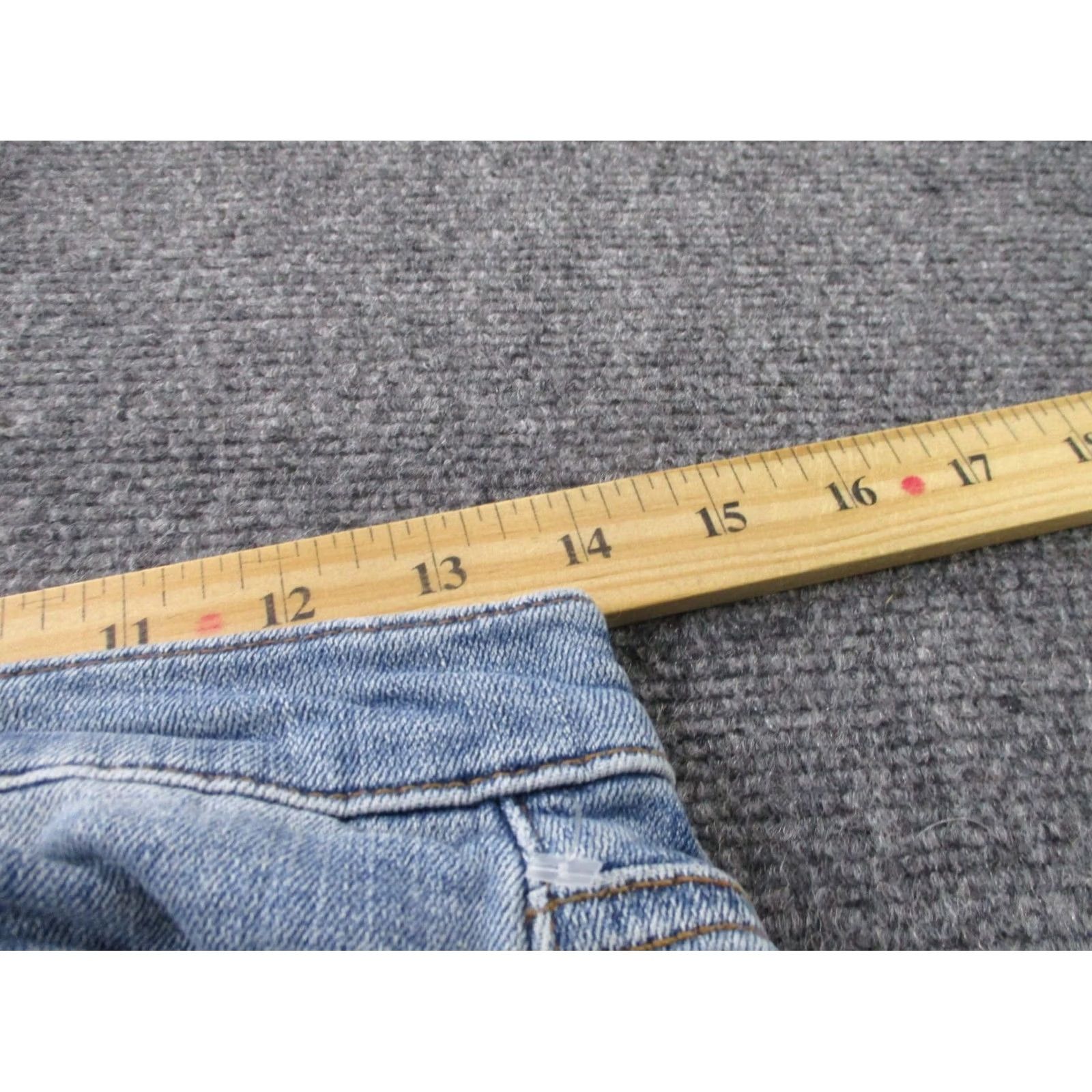 Allsaints All Saints Jeans Womens 28 Blue Straight Fit Knee Patch Petrol Casual Size 28" / US 6 / IT 42 - 6 Thumbnail
