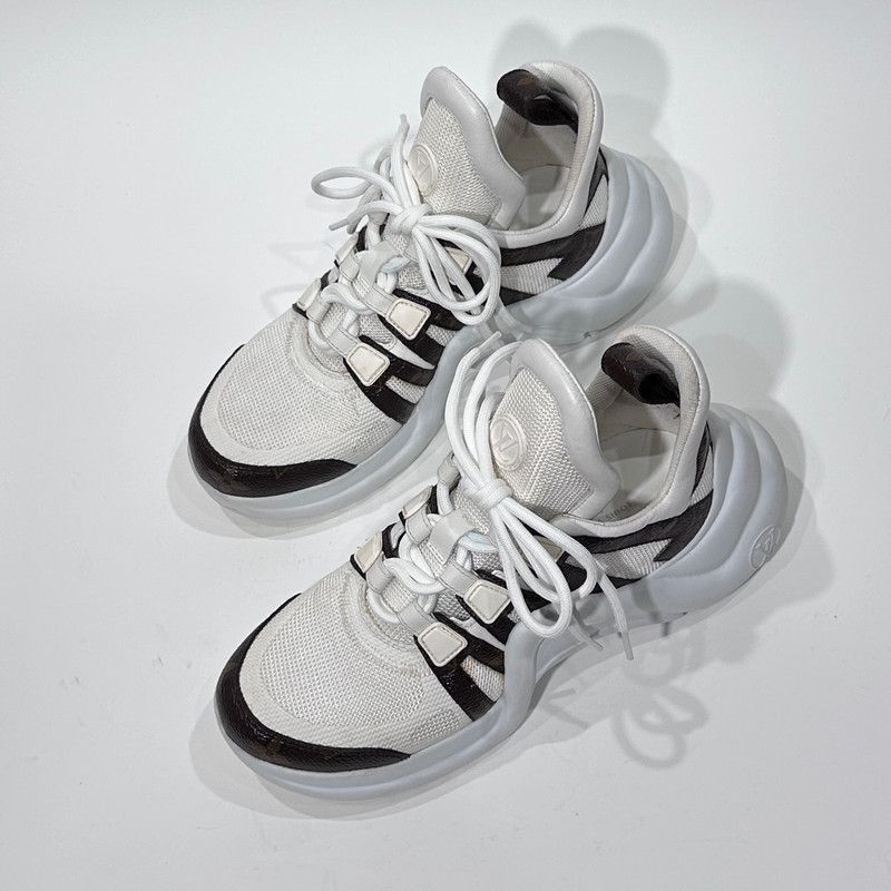 Louis Vuitton Louis Vuitton Thick-Soled High-Top Sneakers -2508 Size US 5.5 / EU 38 - 6 Thumbnail