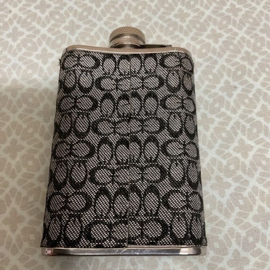 Coach Vintage Coach Black Canvas Stainless Steel Flask 5oz Size ONE SIZE - 5 Thumbnail
