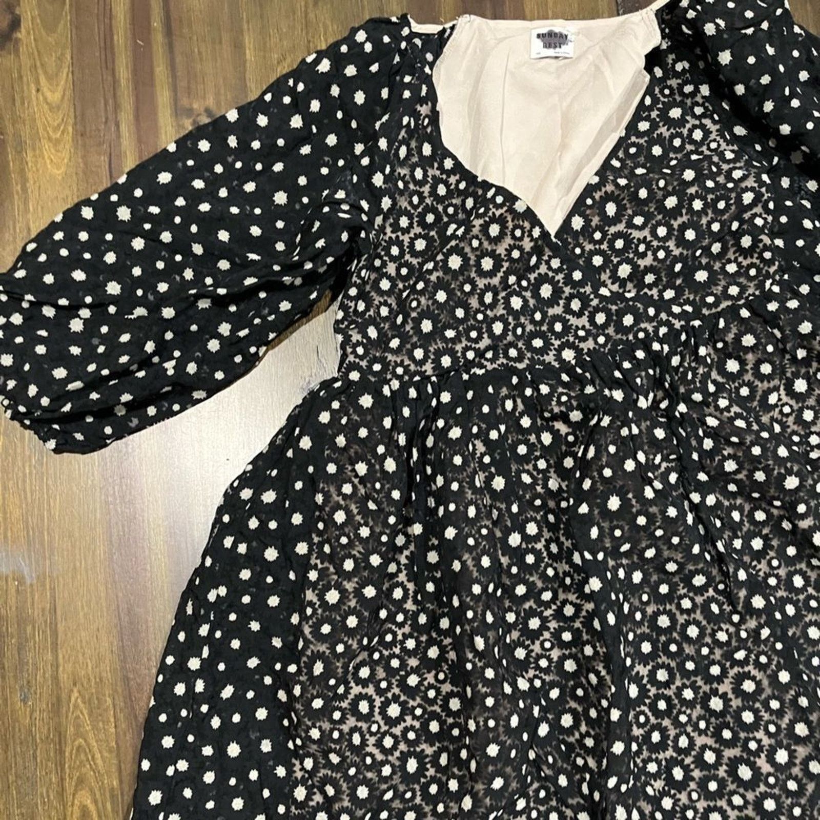 Vintage Sunday Best Aritzia Bonita Mini Babydoll Dress - Size XXS Size XS / US 0-2 / IT 36-38 - 2 Thumbnail