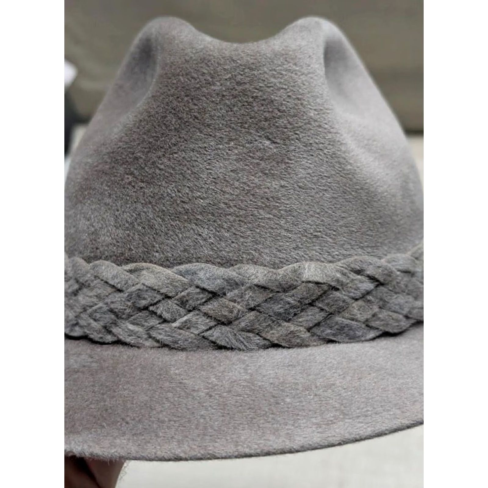 Stetson VINTAGE Stetson Fedora Hat (Top Hat) Fur Felt gray 7-1/8 Canada Men Imperial Hat Size US M / EU 48-50 / 2 - 5 Thumbnail