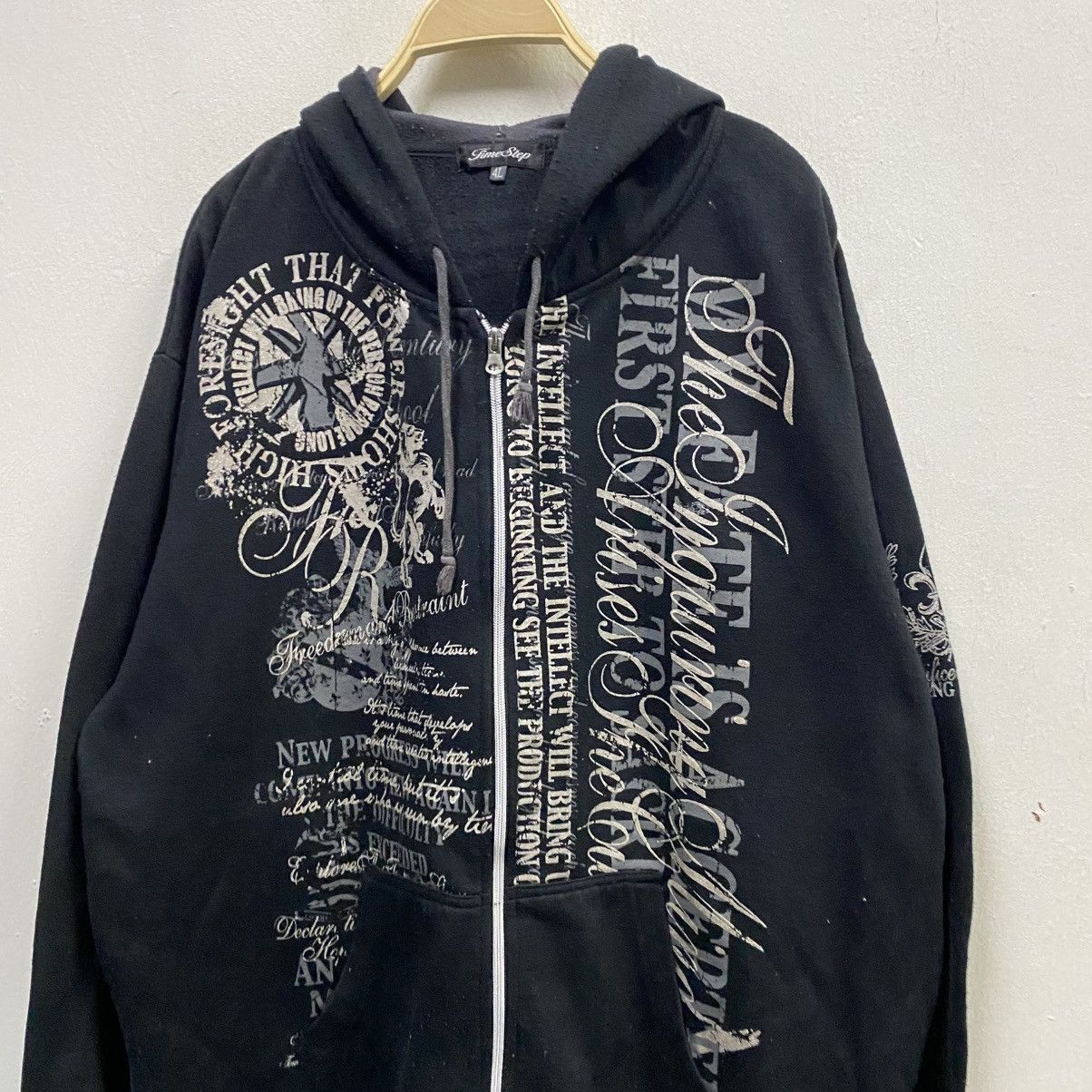Hysteric Glamour Time Step Poem Black Zip Hoodie Size US XXL / EU 58 / 5 - 3 Thumbnail