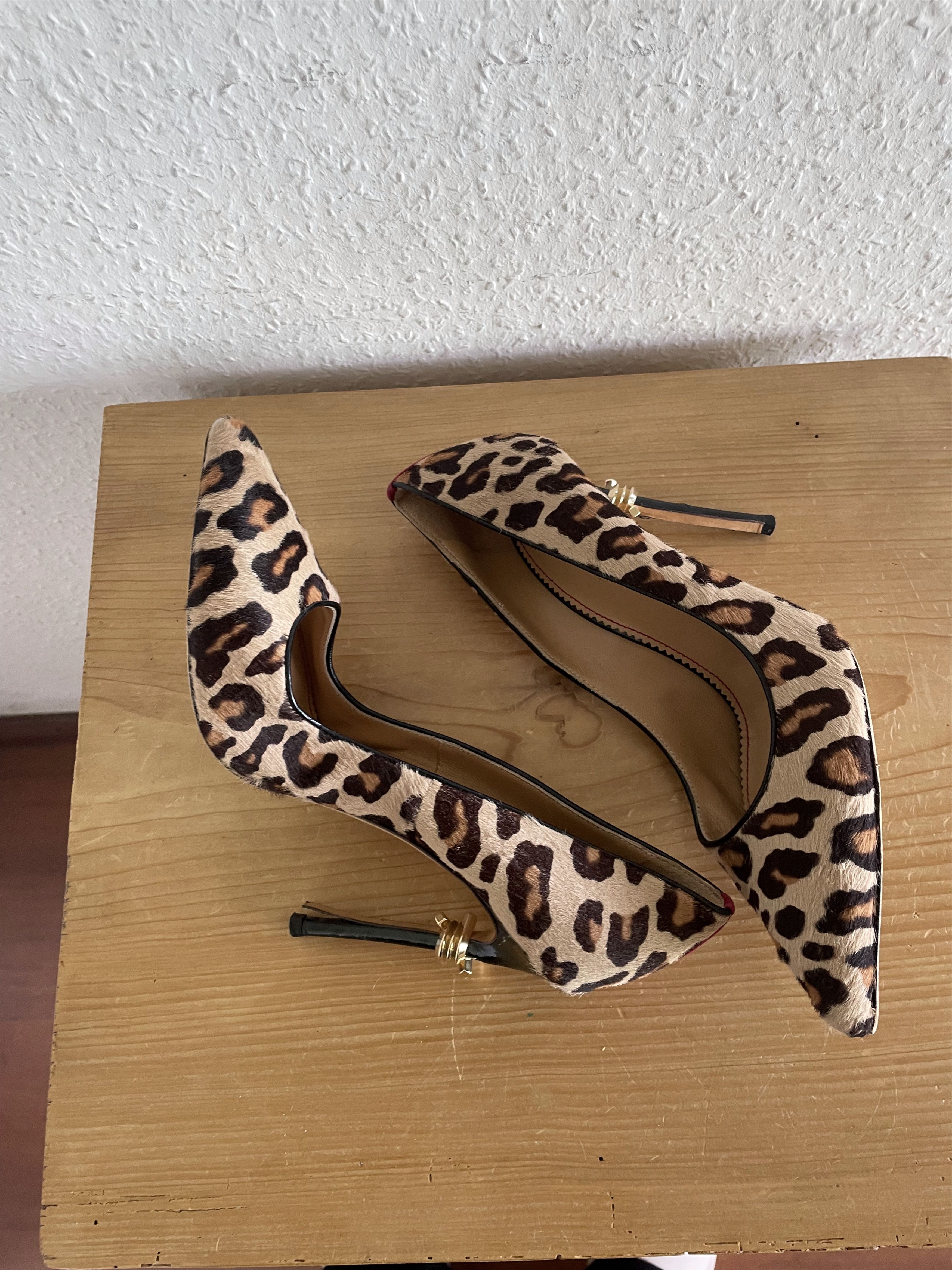 Dsquared2 Leopard Pony Hair Heels Brown Size US 6.5 / IT 36.5 - 1 Thumbnail