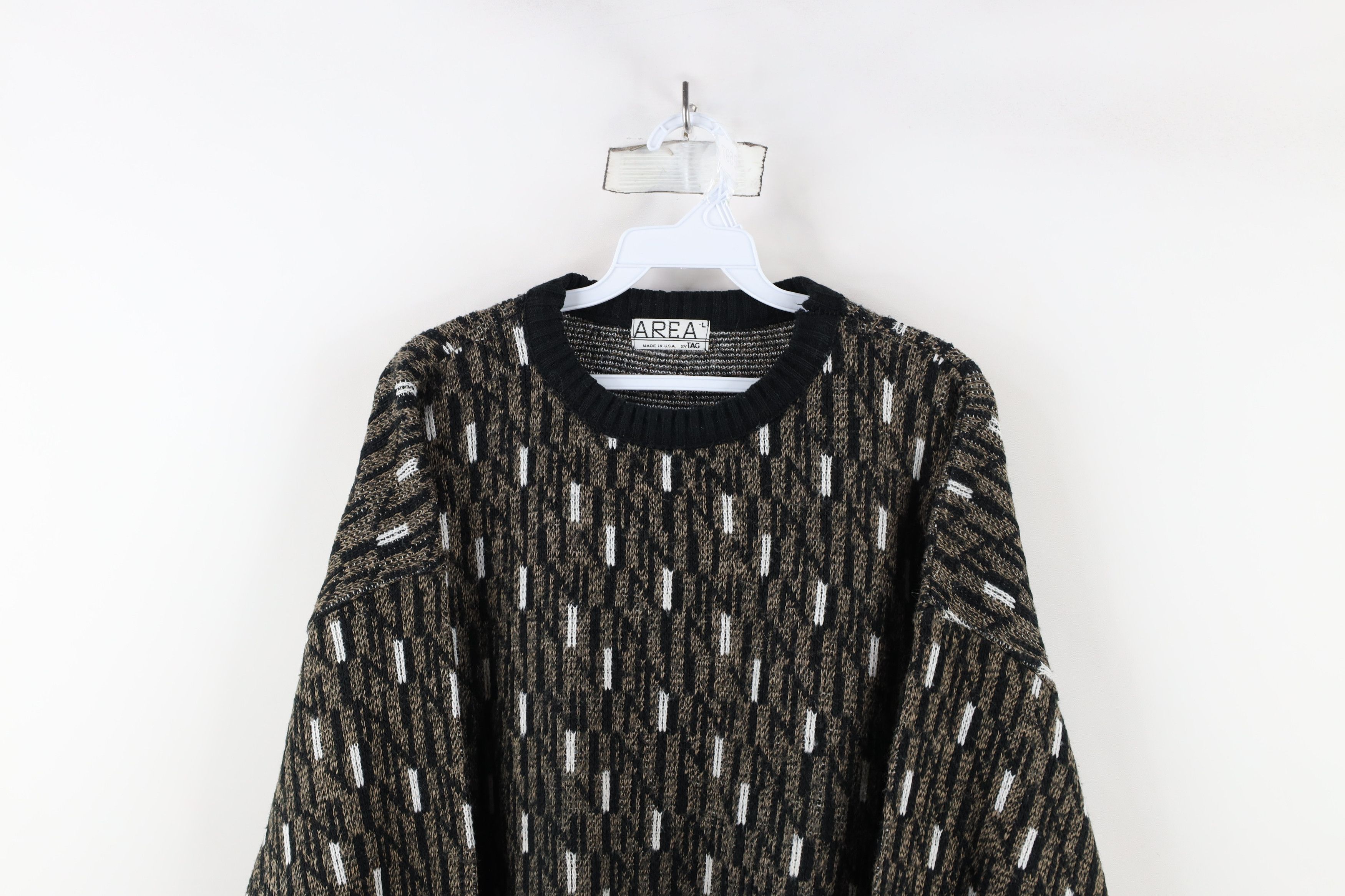Vintage Vintage 90s Coogi Style Bassmaster Knit Crewneck Sweater USA Size US L / EU 52-54 / 3 - 2 Thumbnail