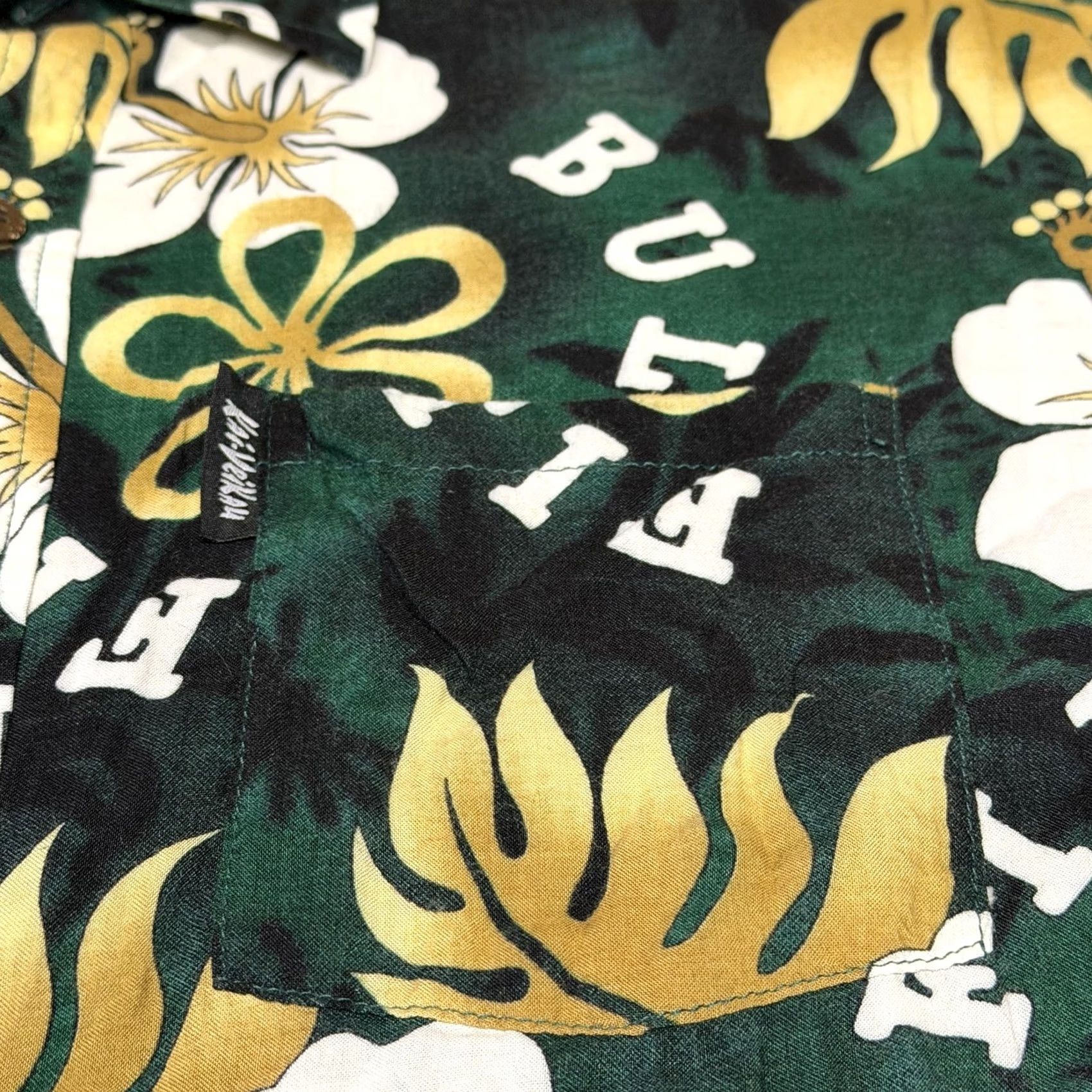 Vintage Kai-Veikau Shirt Mens XL Short Sleeve Green Floral Button-Up Hawaiian Bula Fiji Tropical Vacation Sailor? Size US XL / EU 56 / 4 - 4 Thumbnail