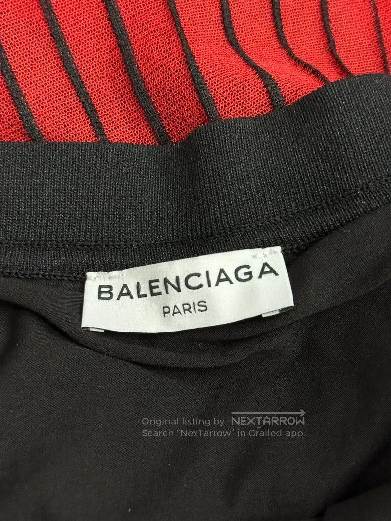 Balenciaga Balenciaga Red striped fake two-piece skirt Size 28" / US 6 / IT 42 - 5 Thumbnail